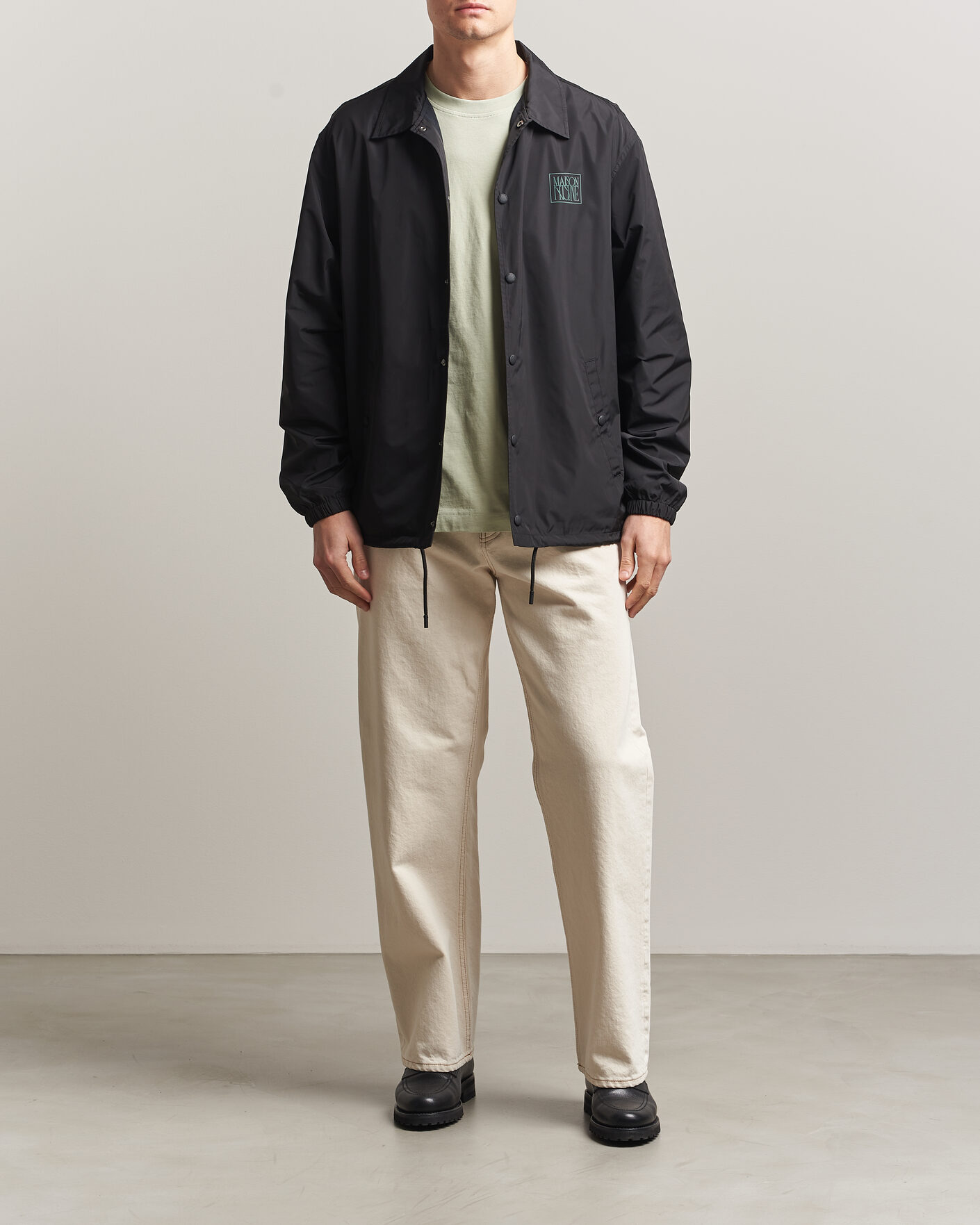 Herren | Jacken | Maison Kitsuné | Tonal Fox Head Coach Jacket Black