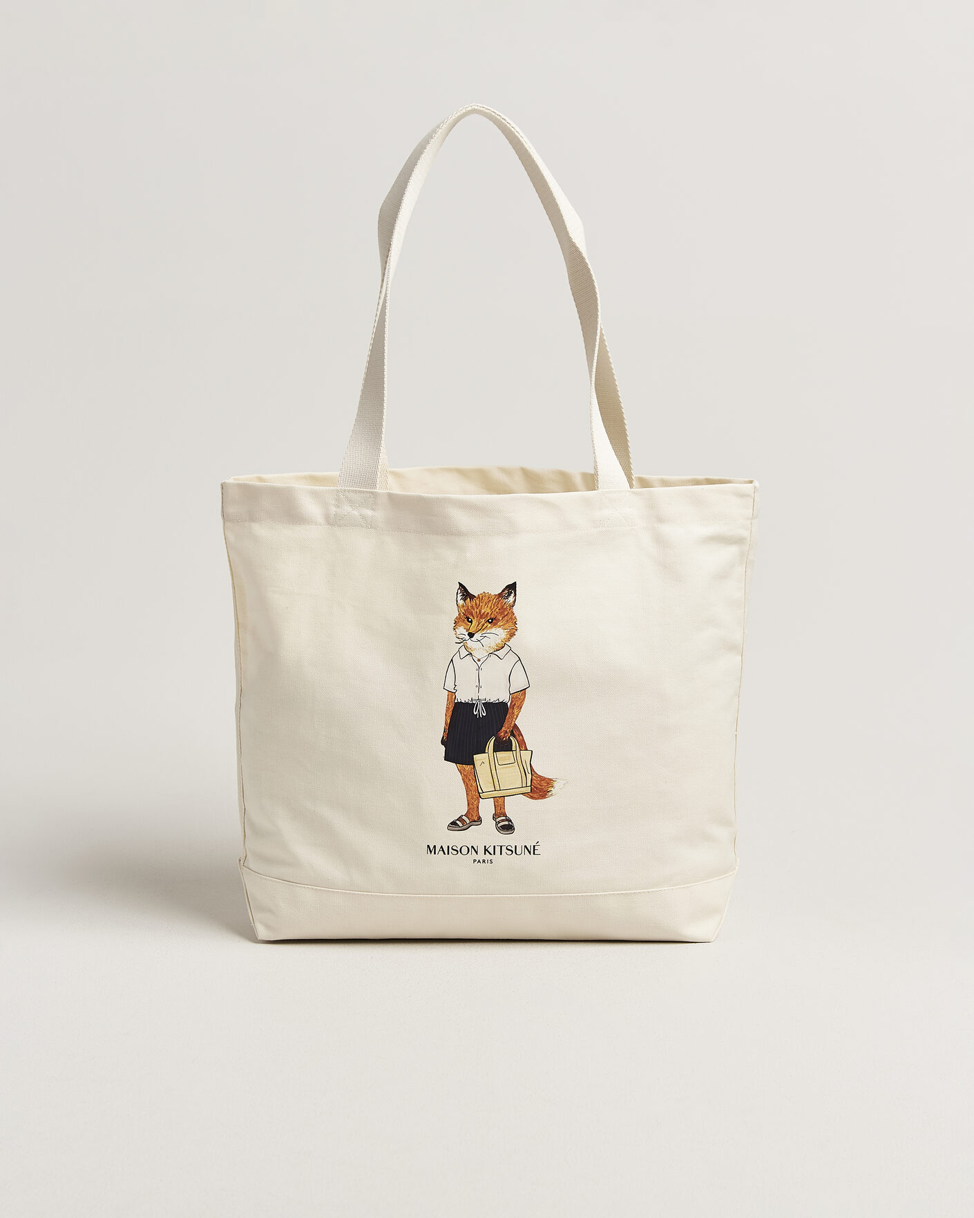 Herren | Taschen | Maison Kitsuné | Dressed Fox Totebag Ecru