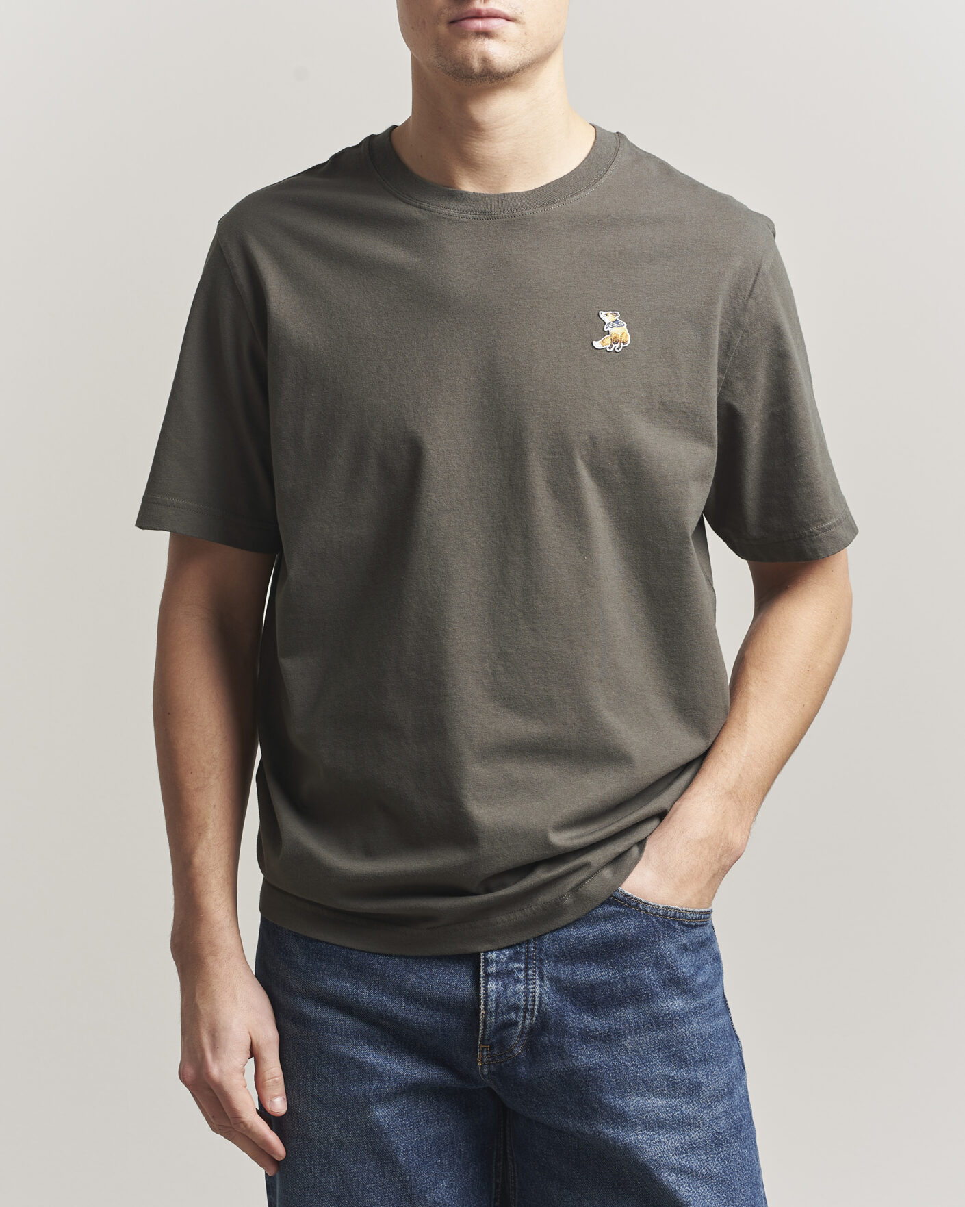 Herren | T-Shirts | Maison Kitsuné | Dreaming Fox T-Shirt Beluga