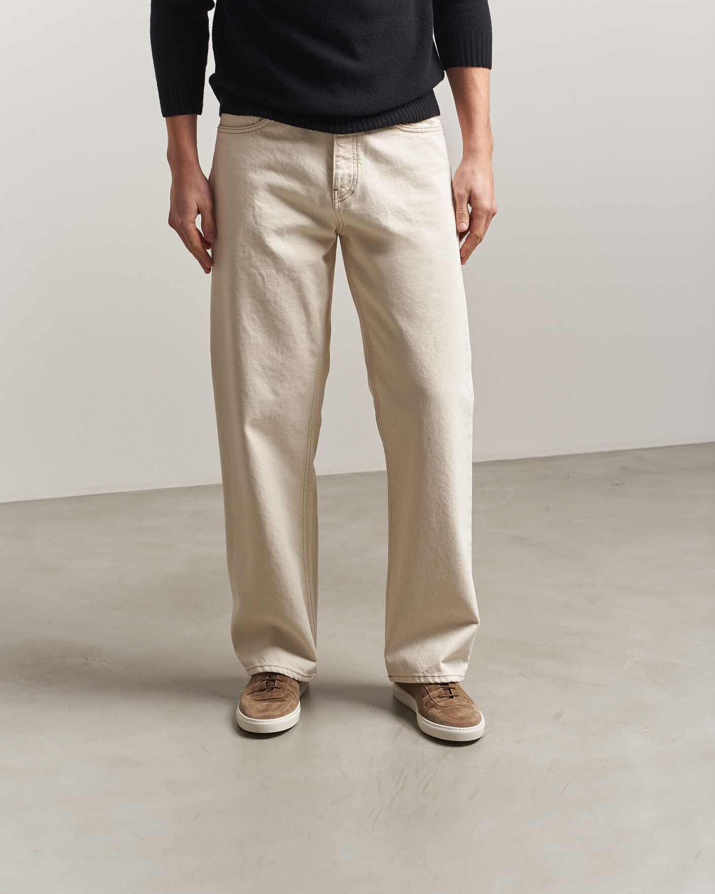 Herren | Sneaker | Common Projects | BBall Slim Deconstructed Suede Sneaker Taupe