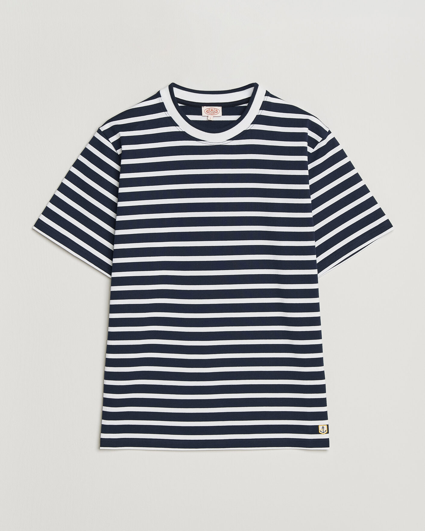 Herren | T-Shirts | Armor-lux | Heritage Callac Stripe T-Shirt Marine/Blanc
