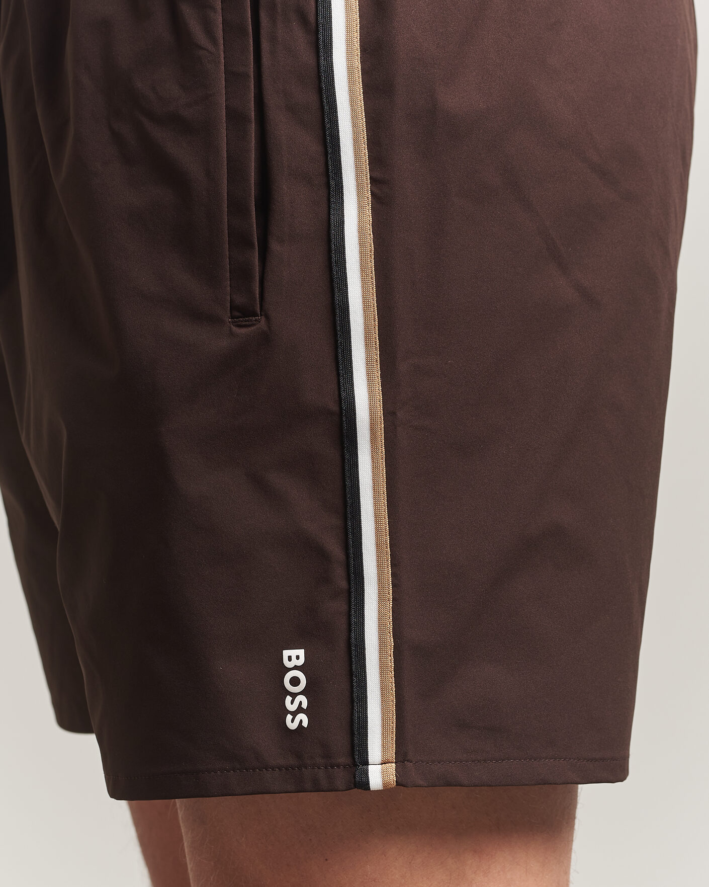 Herren | Badehosen | BOSS BLACK | Iconic Swimshorts Dark Brown