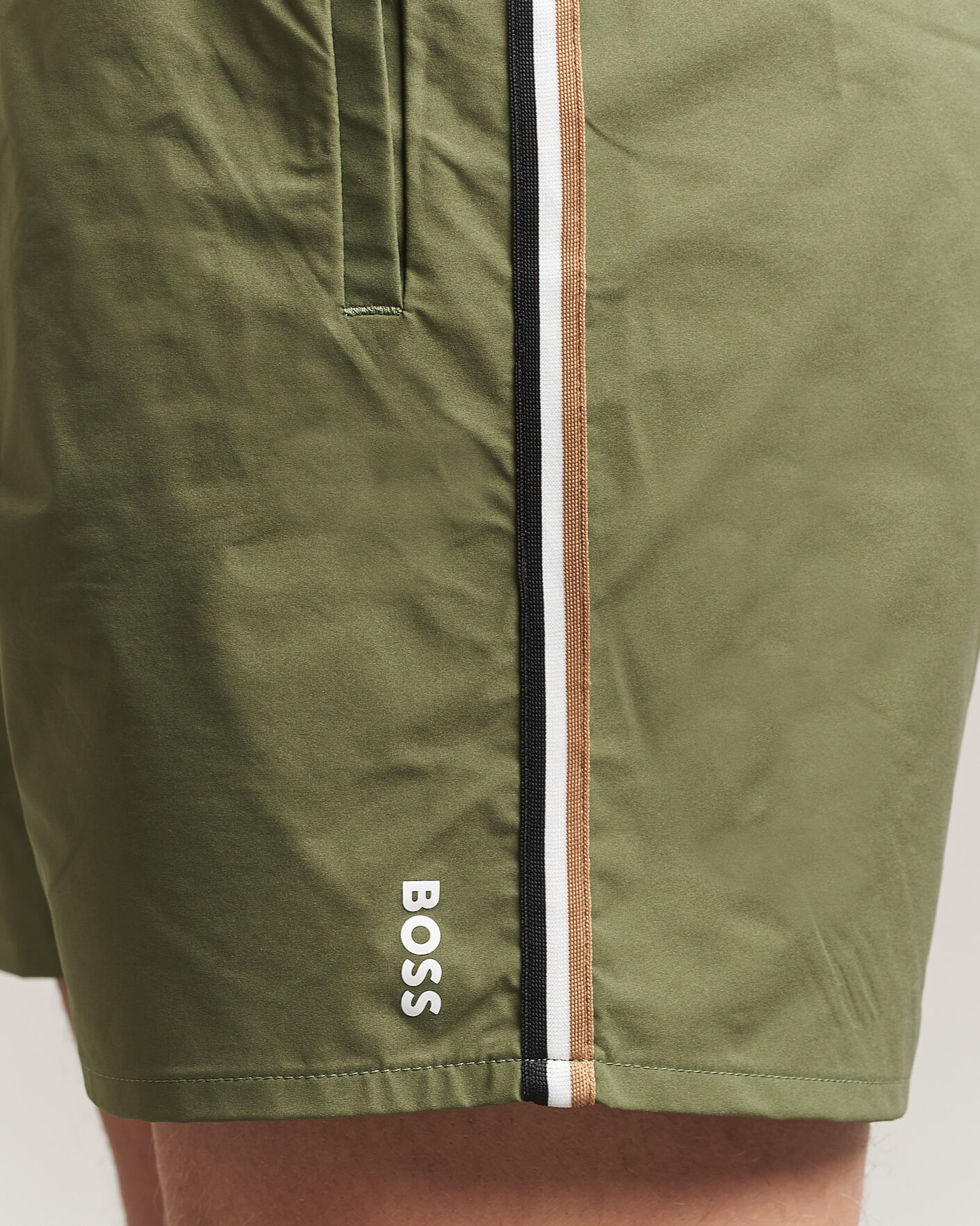 Herren | Badehosen | BOSS BLACK | Iconic Swimshorts Open Green