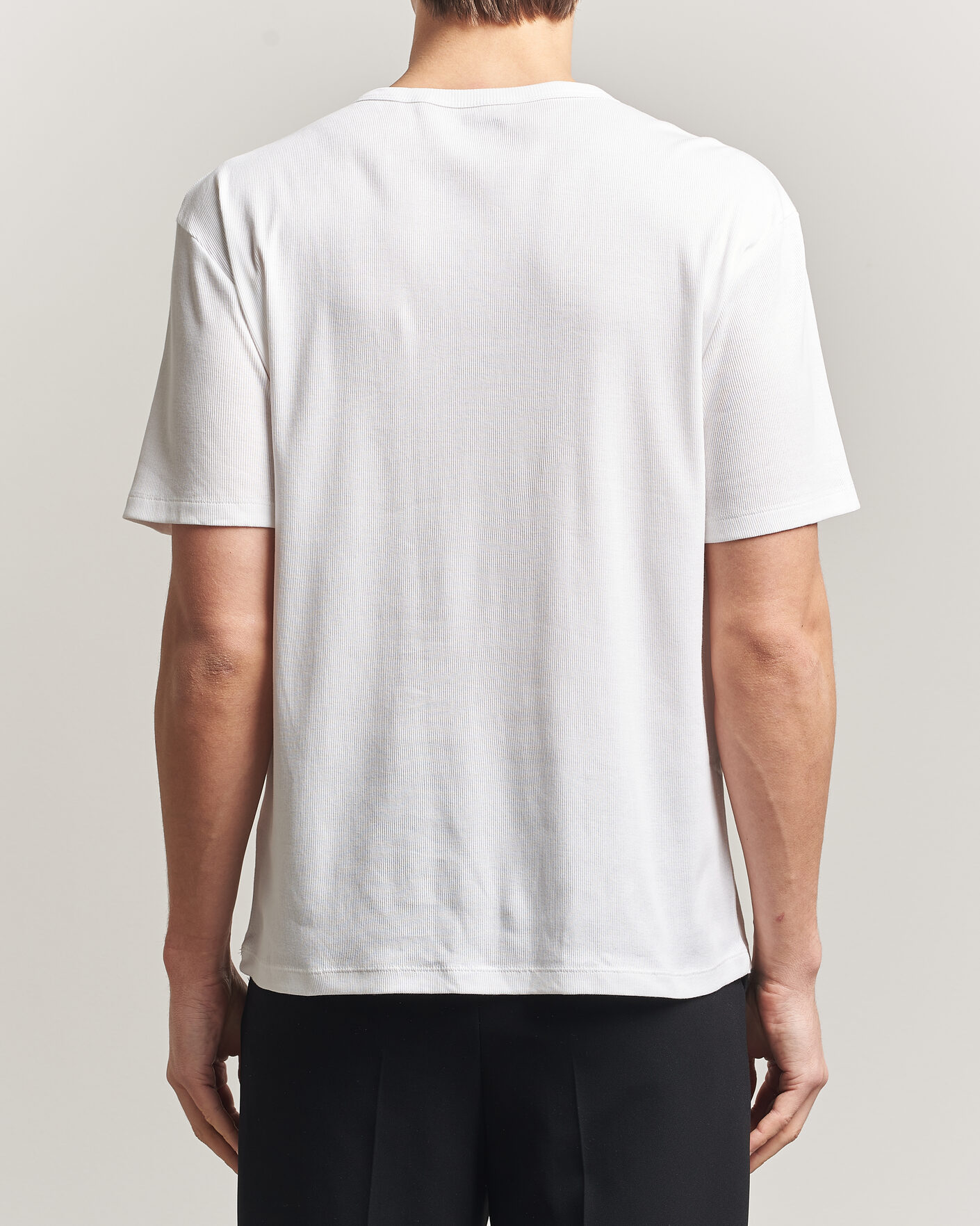 Herren | T-Shirts | BOSS BLACK | 2-Pack Ribbed T-Shirt White
