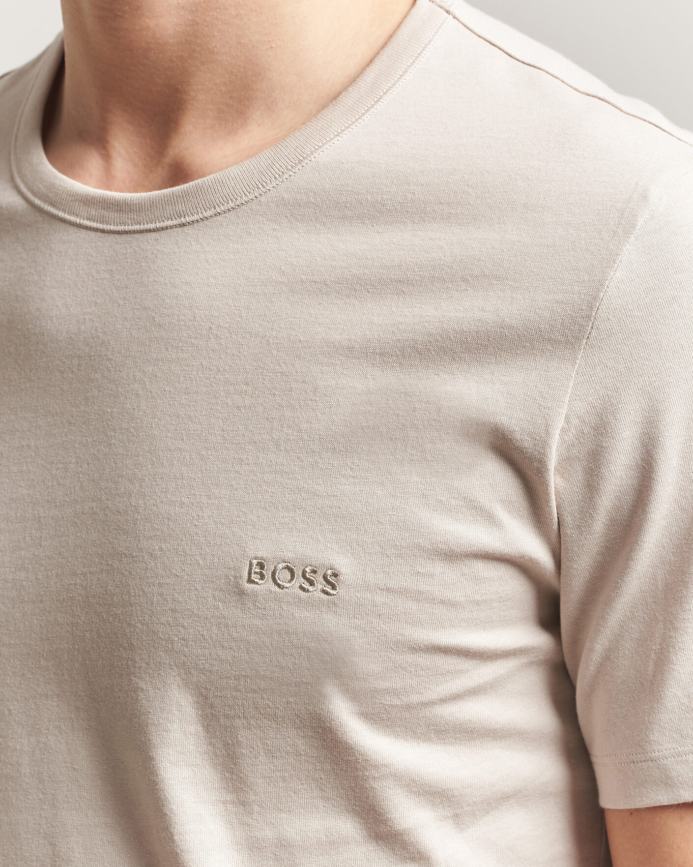 Herren | T-Shirts | BOSS BLACK | 3-Pack Crew Neck T-Shirt Grey/Beige/Black