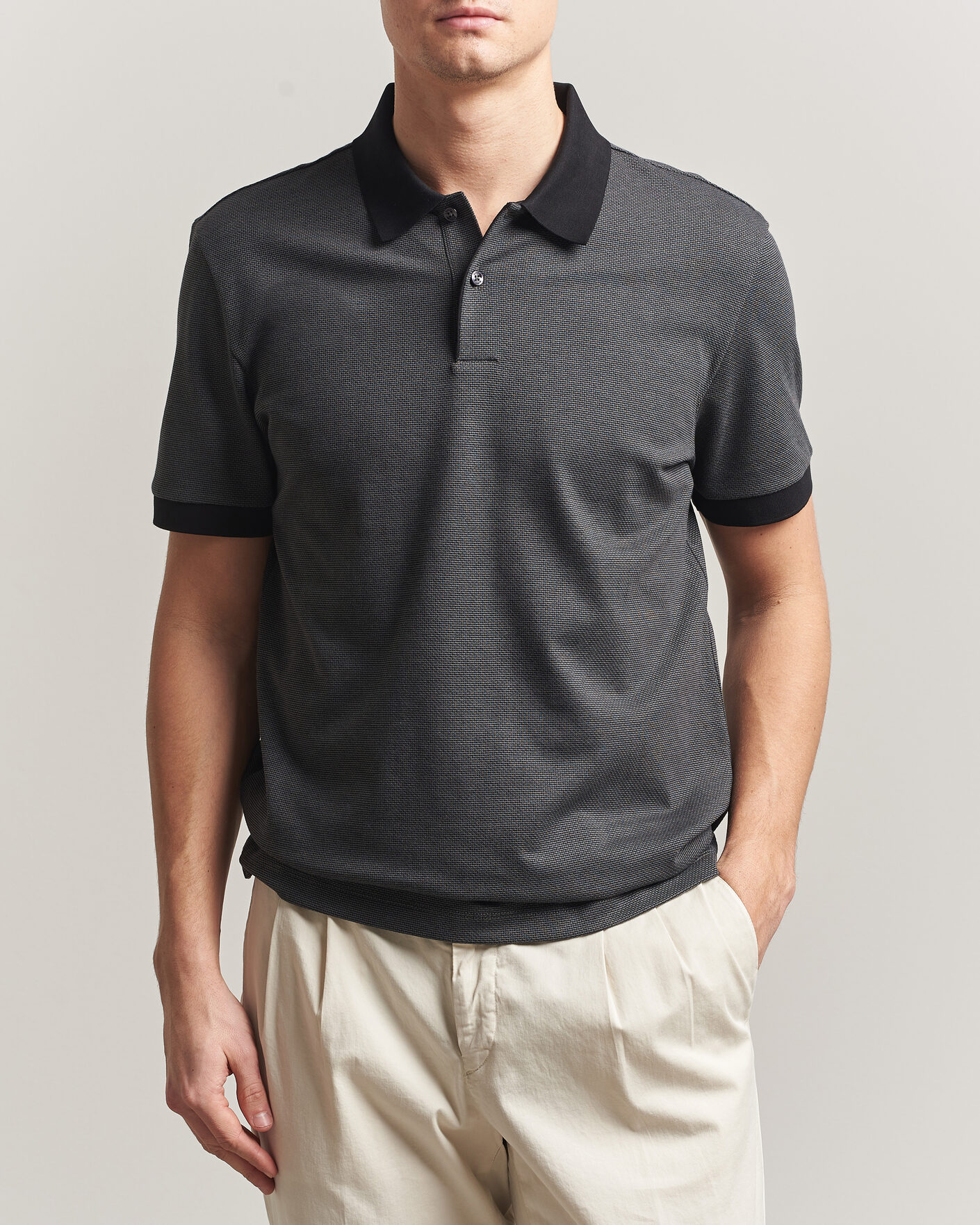 Herren | Poloshirts | BOSS BLACK | Parlay Jersey Polo Black