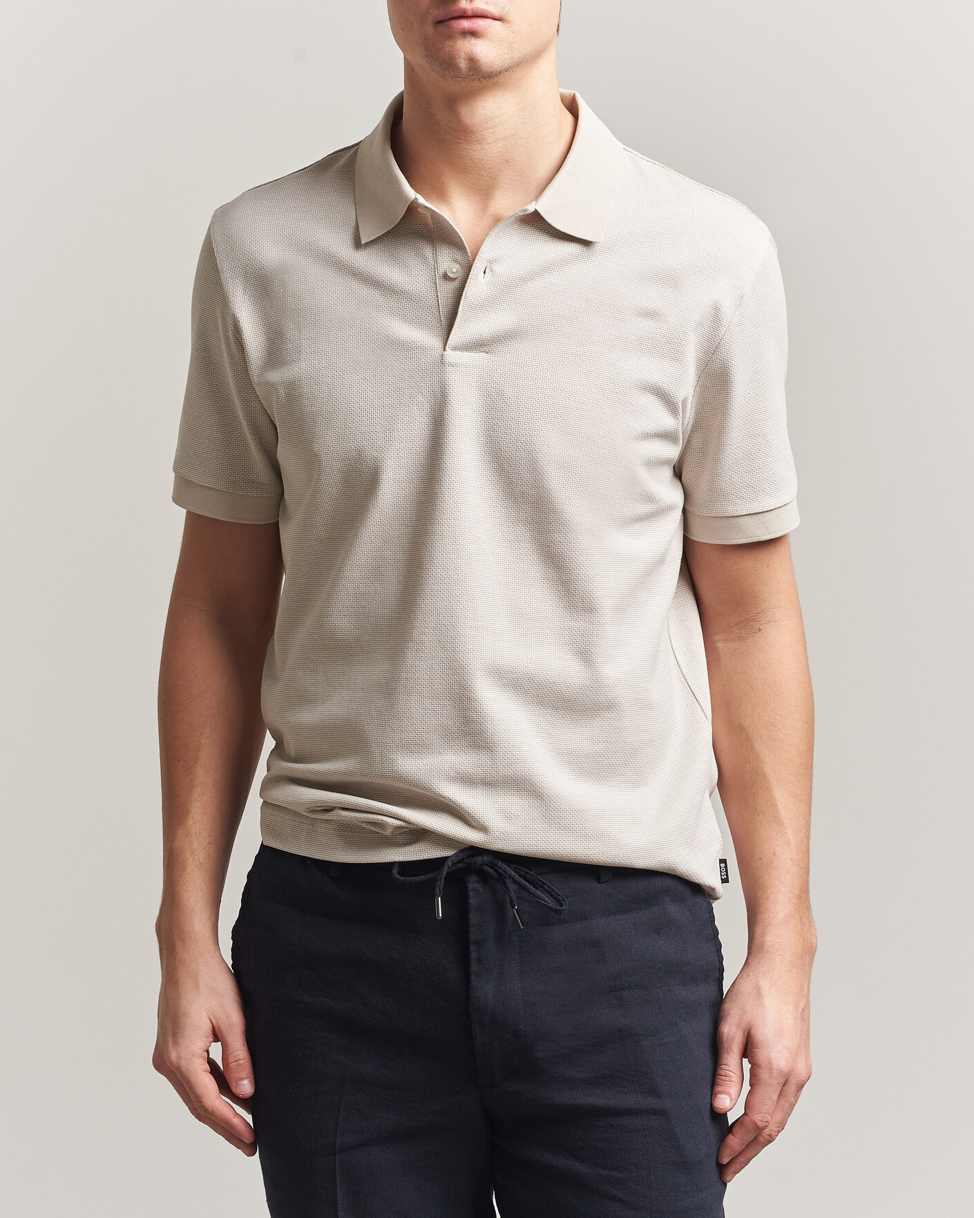 Herren | Poloshirts | BOSS BLACK | Parlay Jersey Polo Open Beige