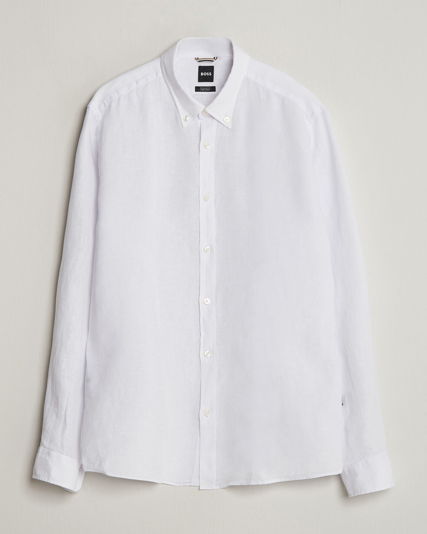 Herren | Hemden | BOSS BLACK | Liam Linen Shirt White