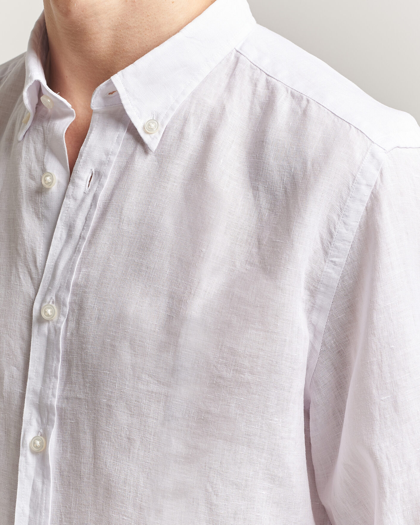 Herren | Hemden | BOSS BLACK | Liam Linen Shirt White