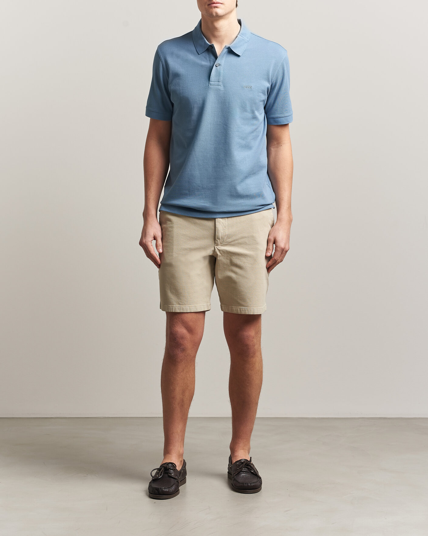 Herren | Shorts | BOSS BLACK | Kane Cotton Chino Shorts Open Beige