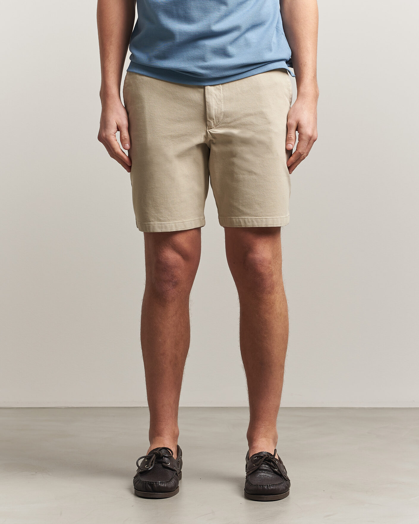 Herren | Shorts | BOSS BLACK | Kane Cotton Chino Shorts Open Beige