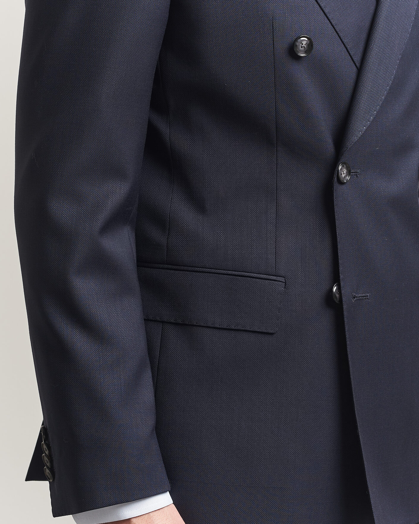Herren | Anzüge | BOSS BLACK | Huge Wool Double Breasted Suit Dark Blue