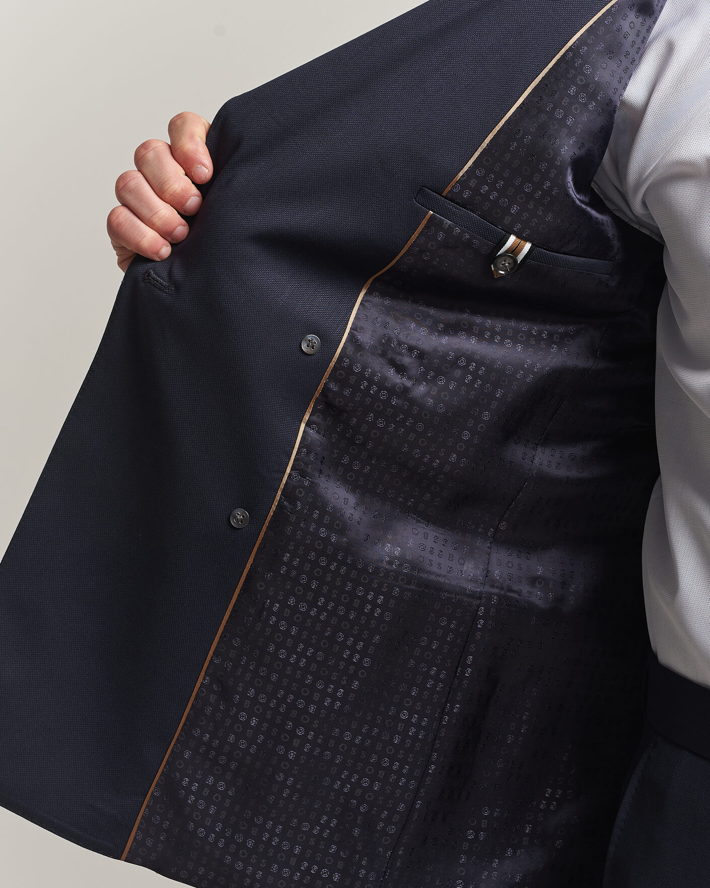 Herren | Anzüge | BOSS BLACK | Huge Wool Double Breasted Suit Dark Blue