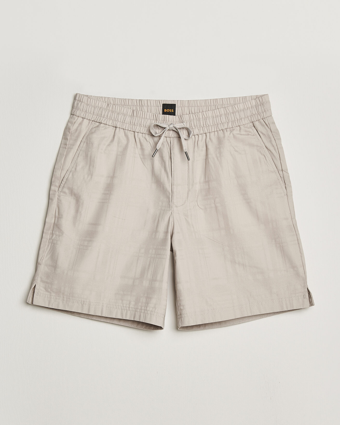 Herren | Shorts | BOSS ORANGE | Sandrew Cotton Drawstring Shorts Open Grey