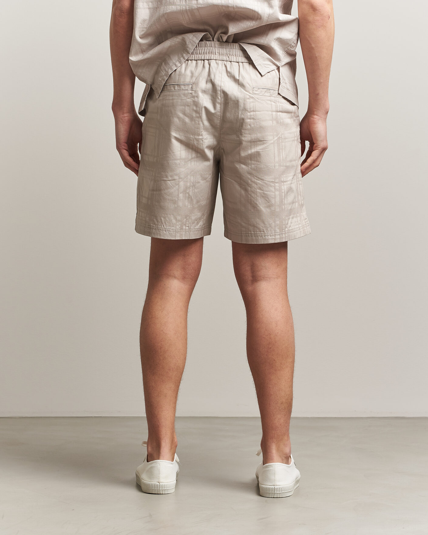 Herren | Shorts | BOSS ORANGE | Sandrew Cotton Drawstring Shorts Open Grey