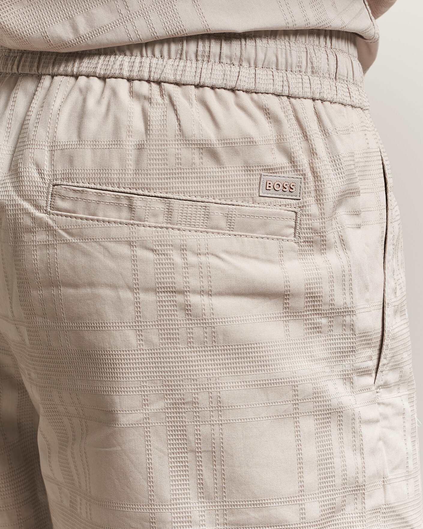 Herren | Shorts | BOSS ORANGE | Sandrew Cotton Drawstring Shorts Open Grey