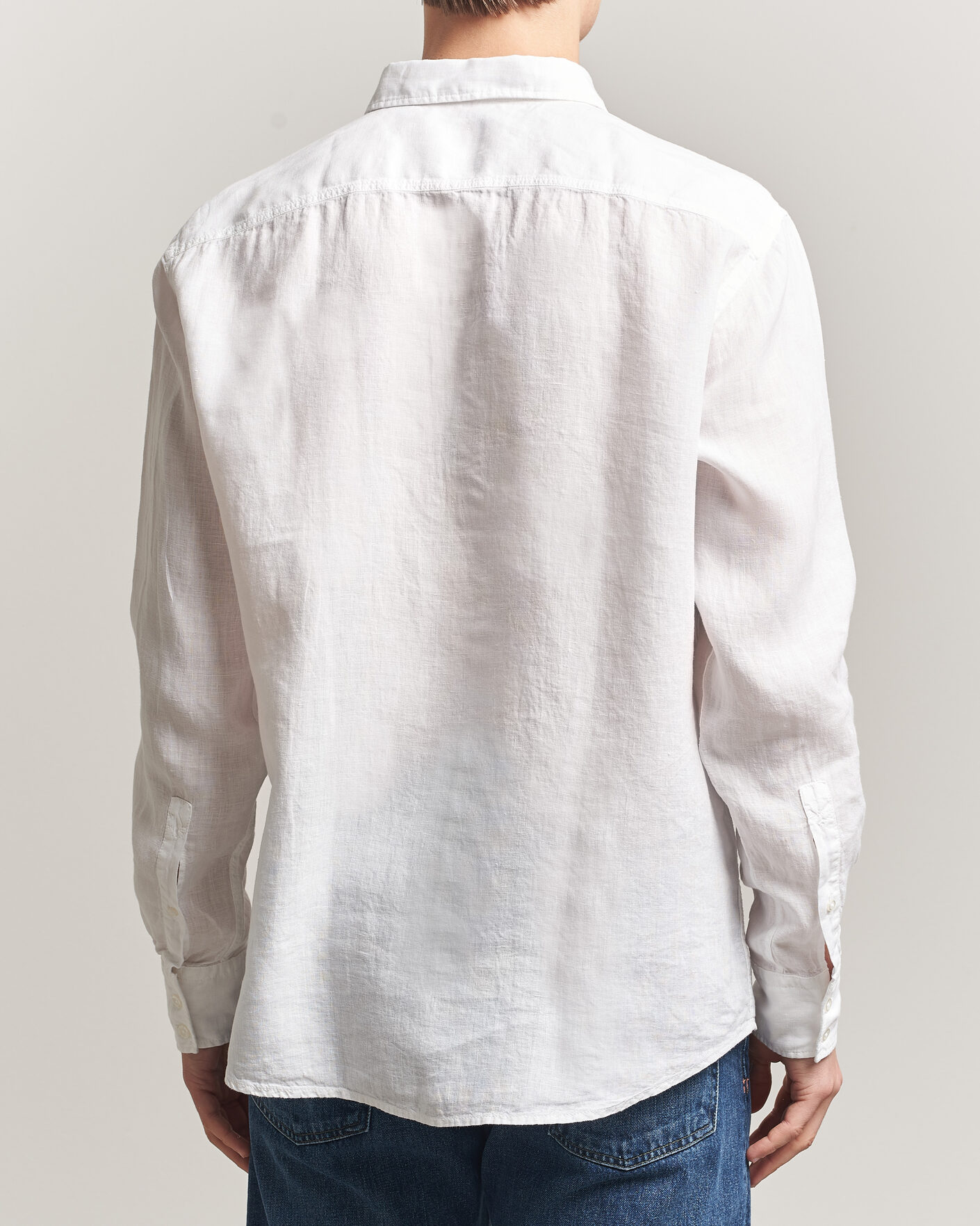 Herren | Hemden | BOSS ORANGE | Relegant Linen Shirt White