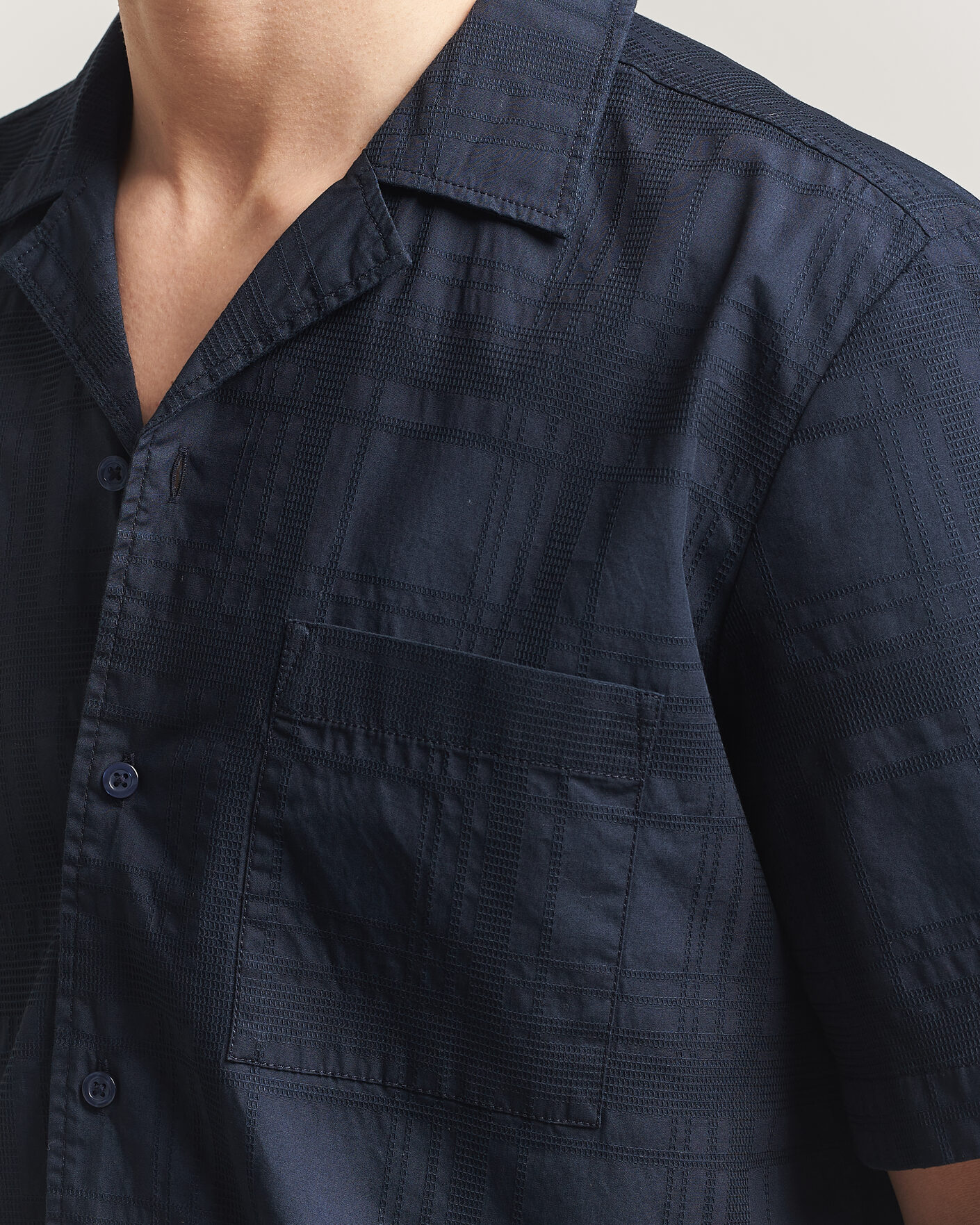 Herren | Hemden | BOSS ORANGE | Rayer Cotton Resort Shirt Dark Blue