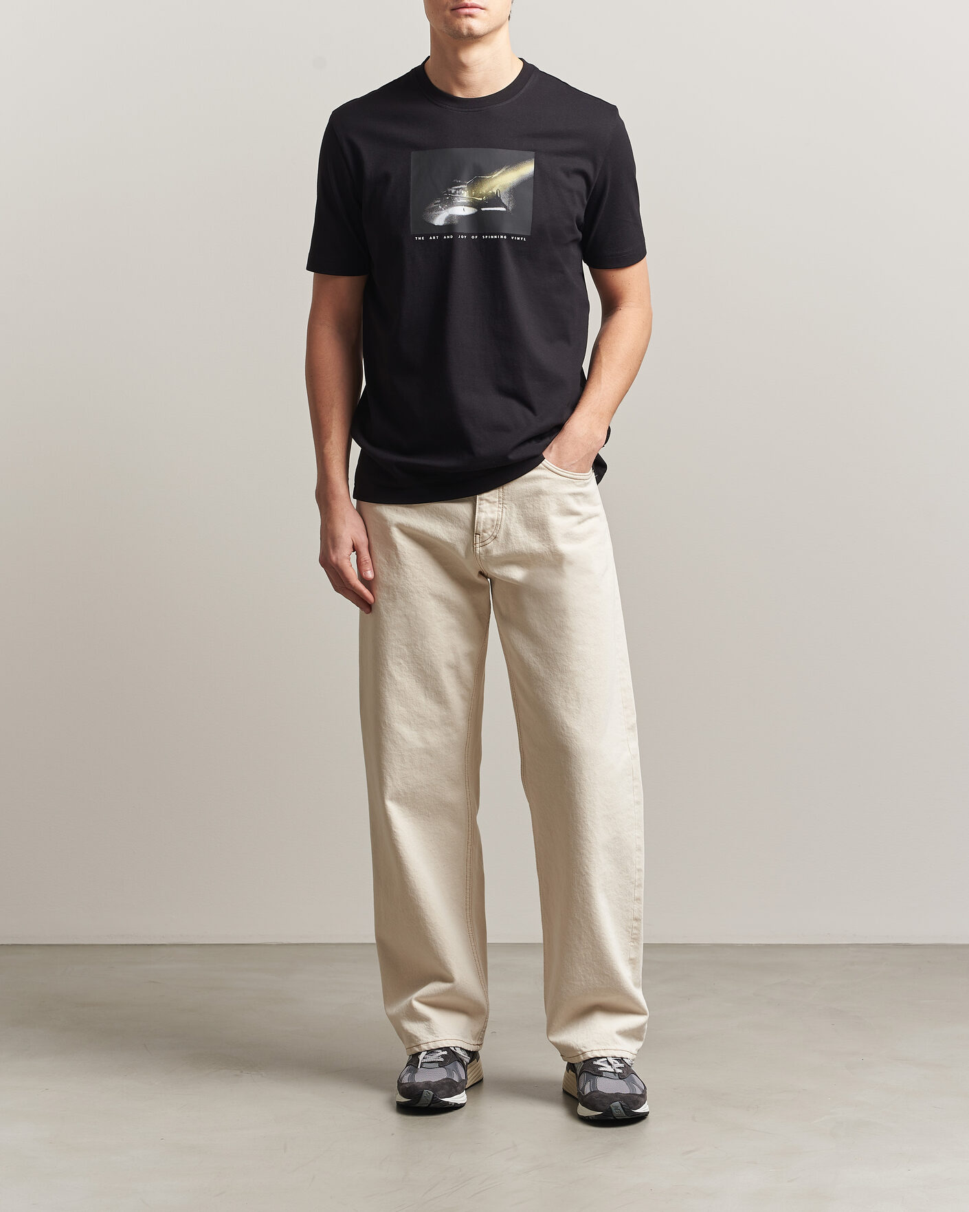 Herren | T-Shirts | BOSS ORANGE | DJ Printed Crew Neck T-Shirt Black