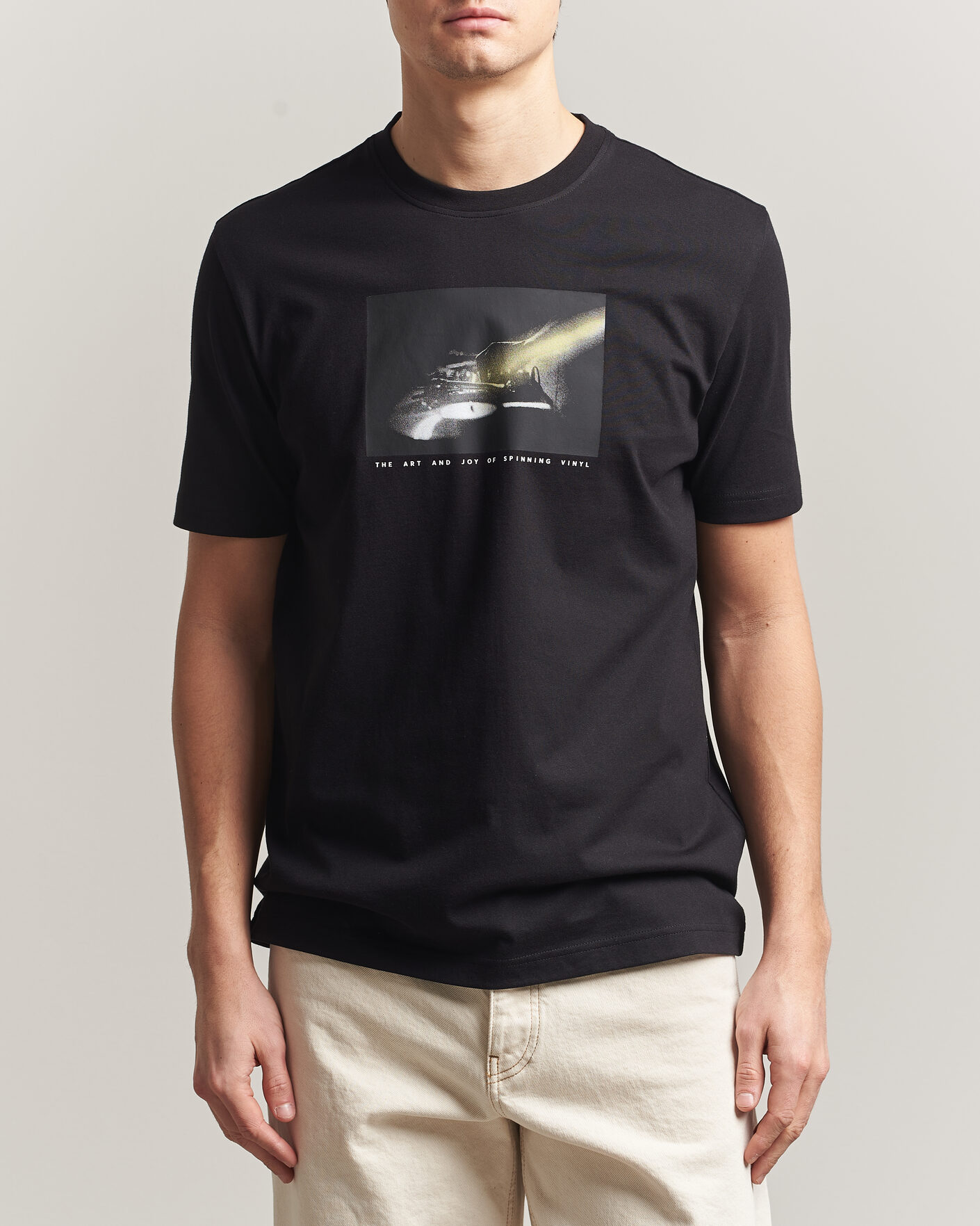 Herren | T-Shirts | BOSS ORANGE | DJ Printed Crew Neck T-Shirt Black