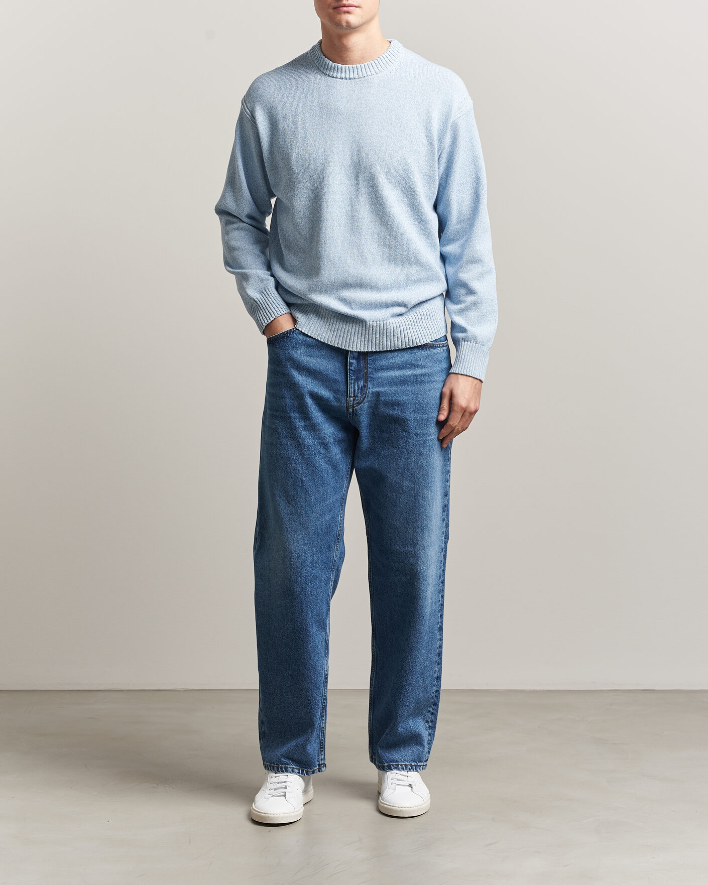 Herren | Pullover | BOSS ORANGE | Kerlino Knitted Sweater Light Blue