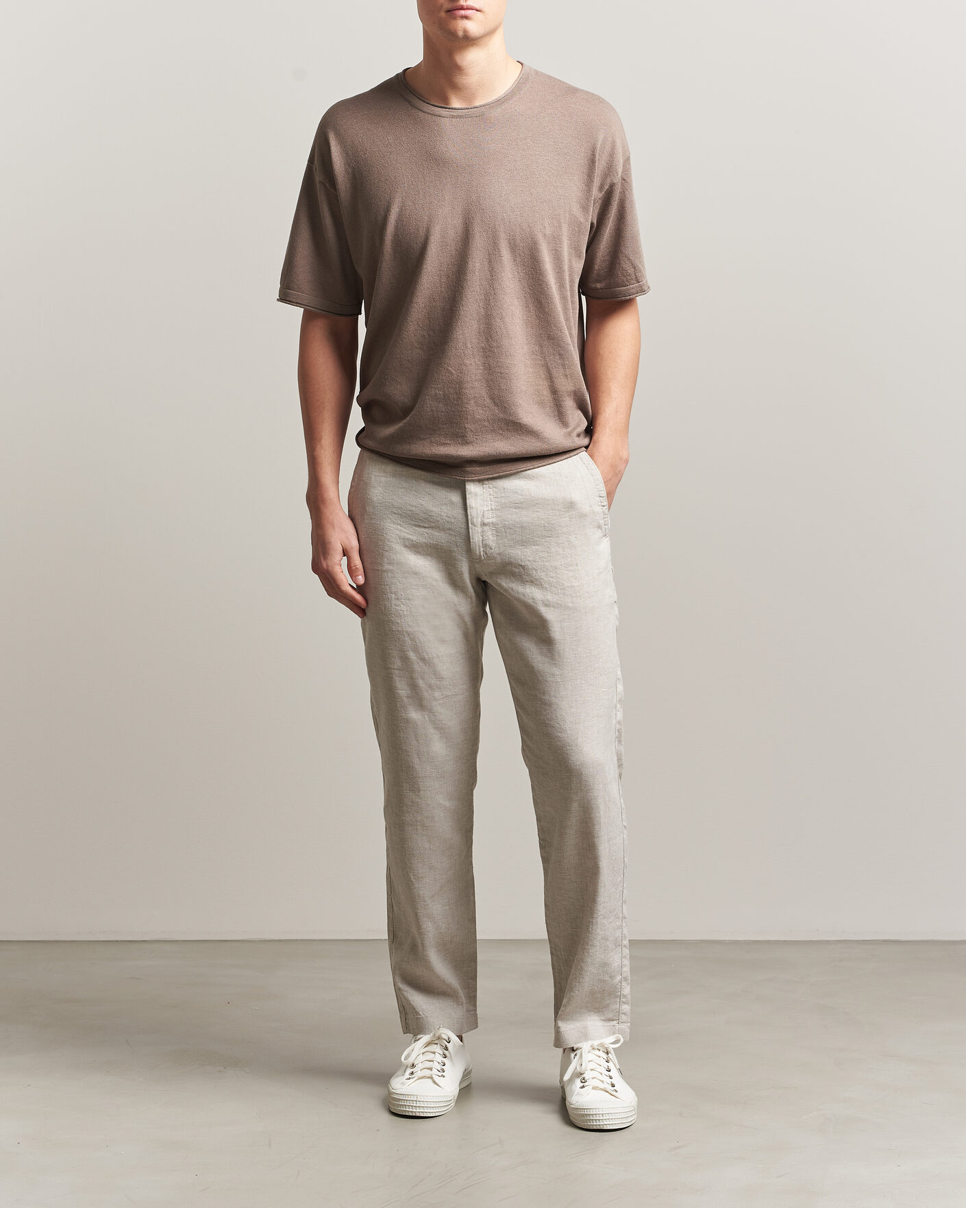 Herren | Hosen | BOSS ORANGE | Sanderson Linen Pants Open Grey