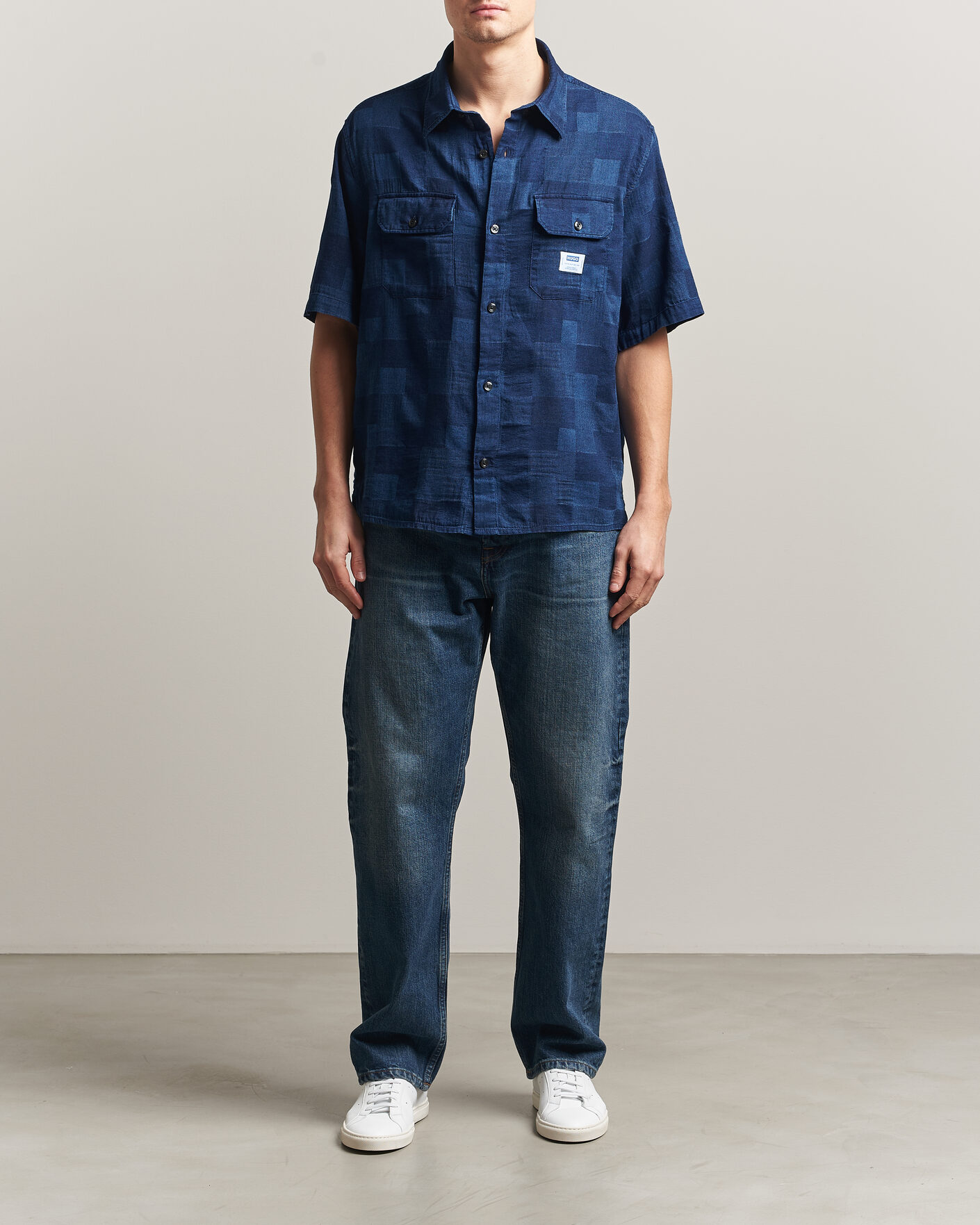 Herren | Hemden | HUGO | Ekyno Workwear Short Sleeve Shirt Dark Blue