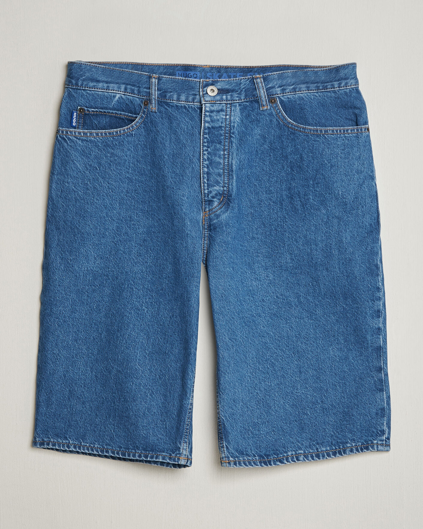 Herren | Shorts | HUGO | Skate Denim Shorts Medium Blue