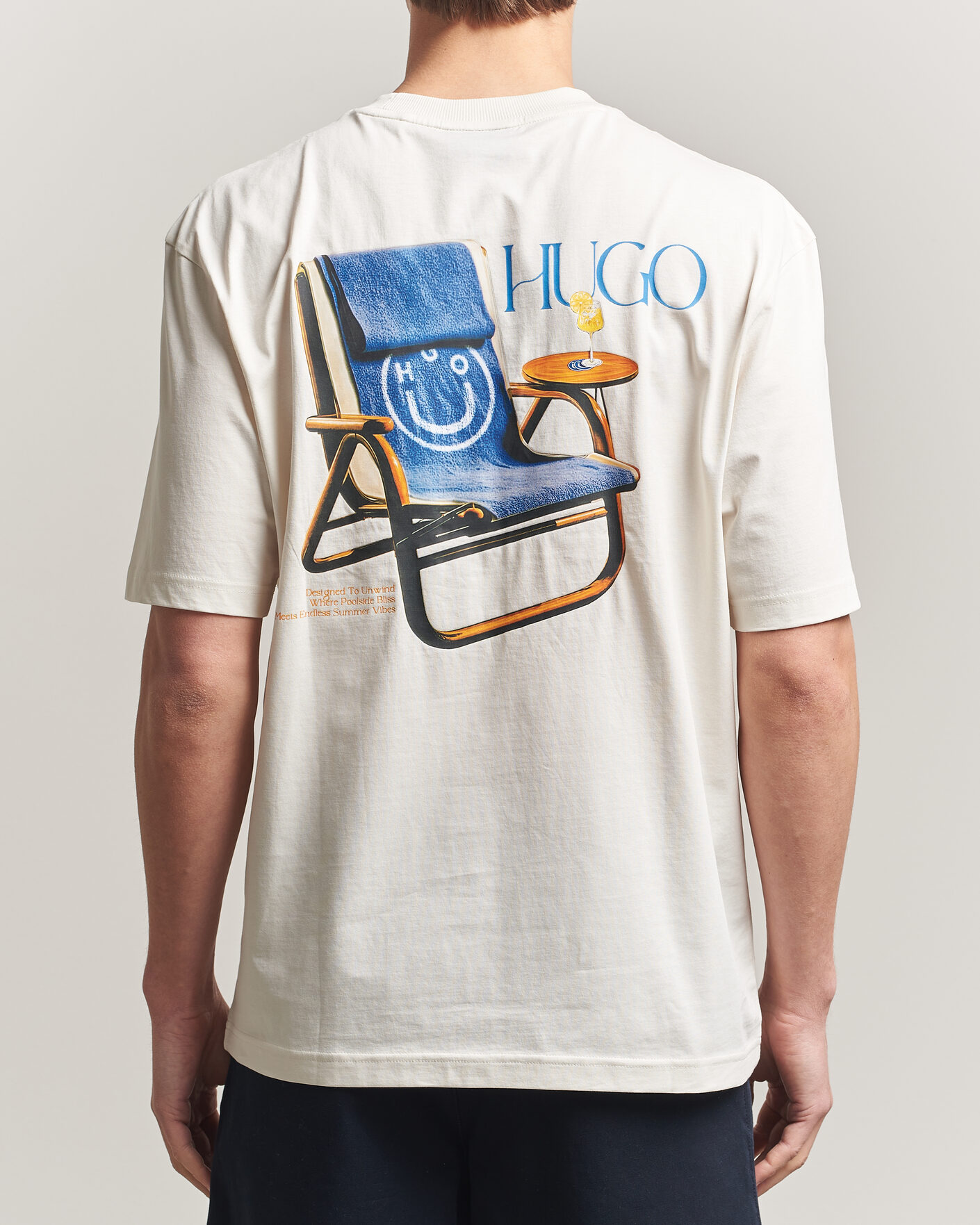 Herren | T-Shirts | HUGO | Nulaxo Printed Crew Neck T-Shirt Open White