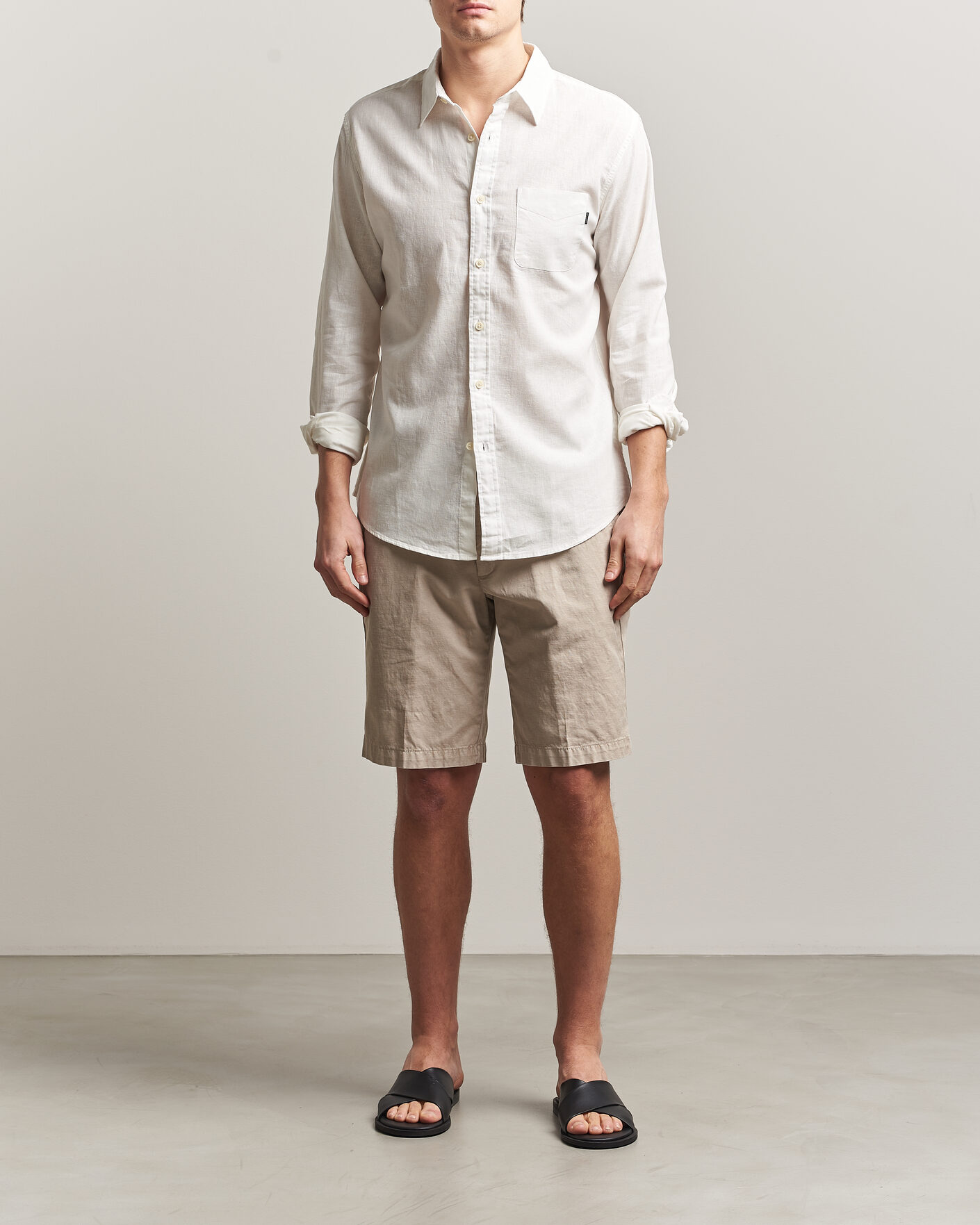 Herren | Hemden | Dockers | Slim Linen/Cotton Shirt Undyed