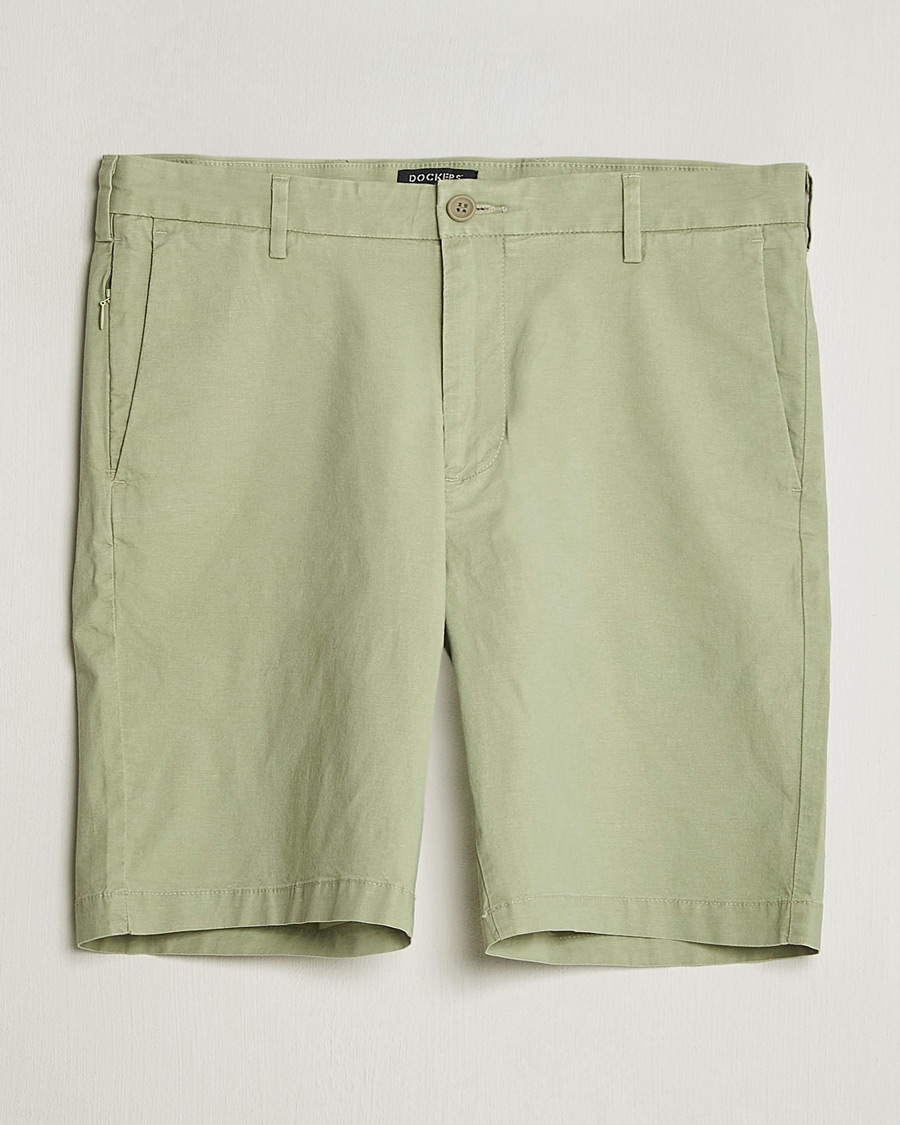 Herren | Shorts | Dockers | Slim Cotton/Linen Shorts Tea