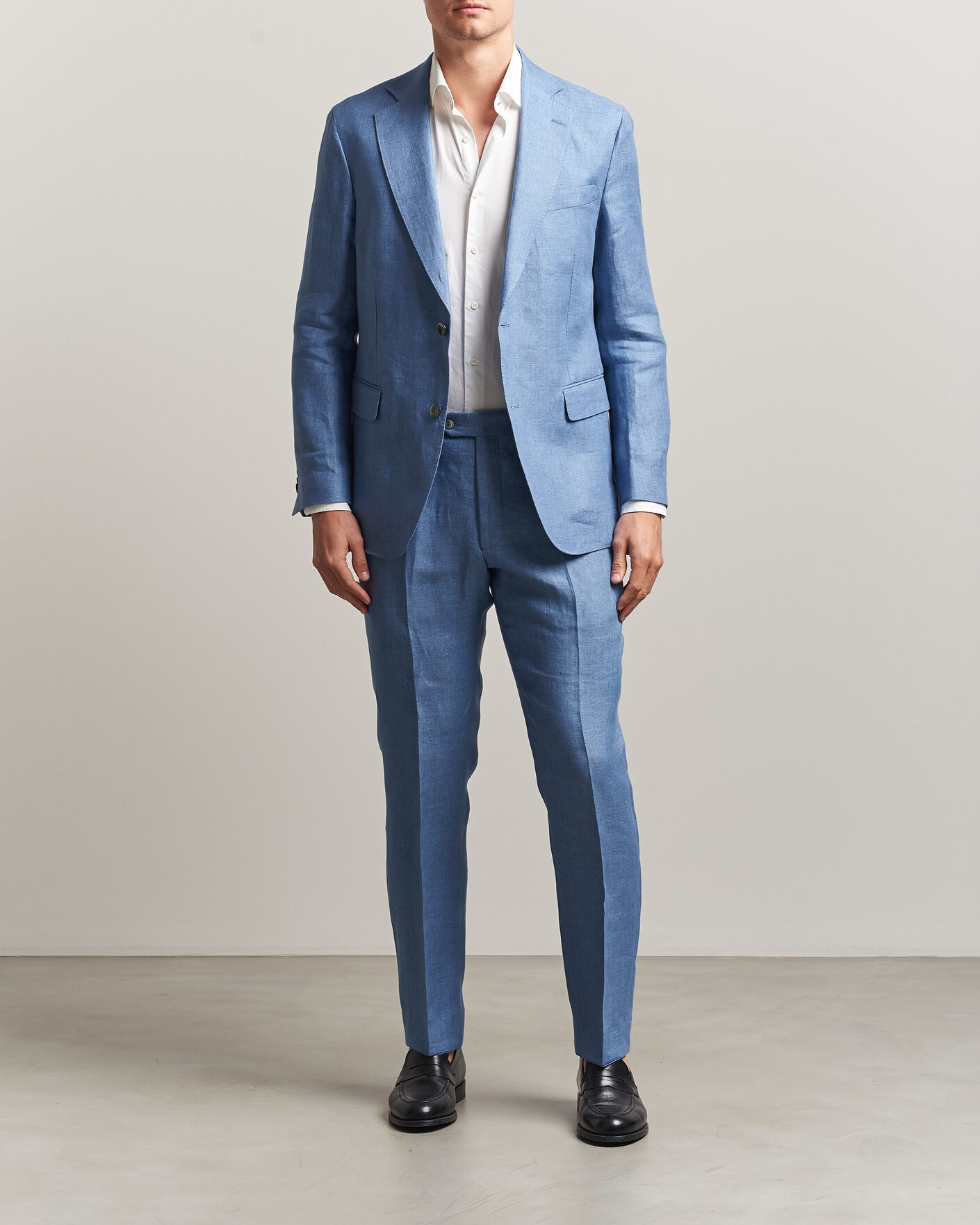 Herren | Sakkos | Oscar Jacobson | Ferry Soft Linen Blazer Light Blue