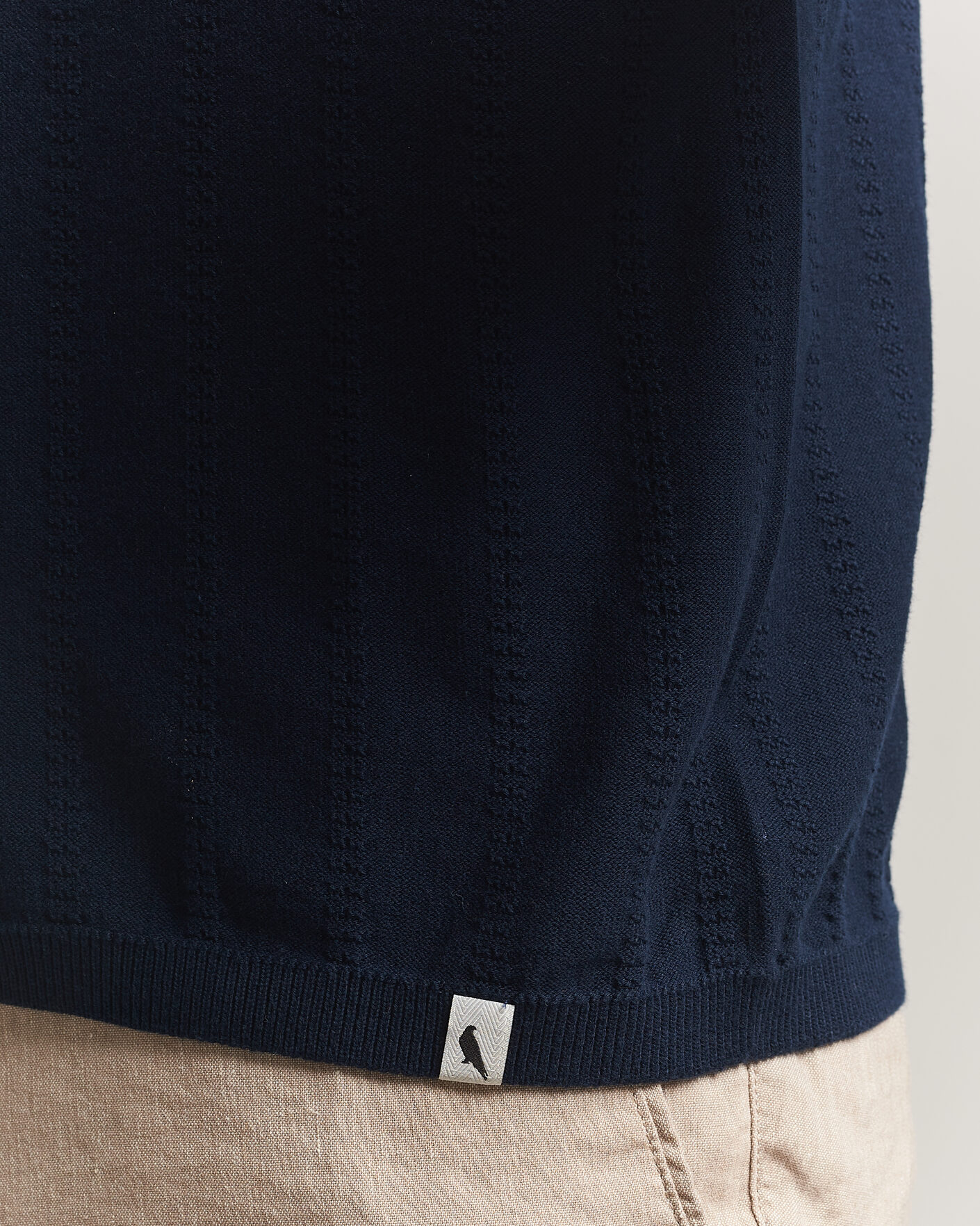 Herren | Poloshirts | Peregrine | Alma Cotton Structure Polo Navy
