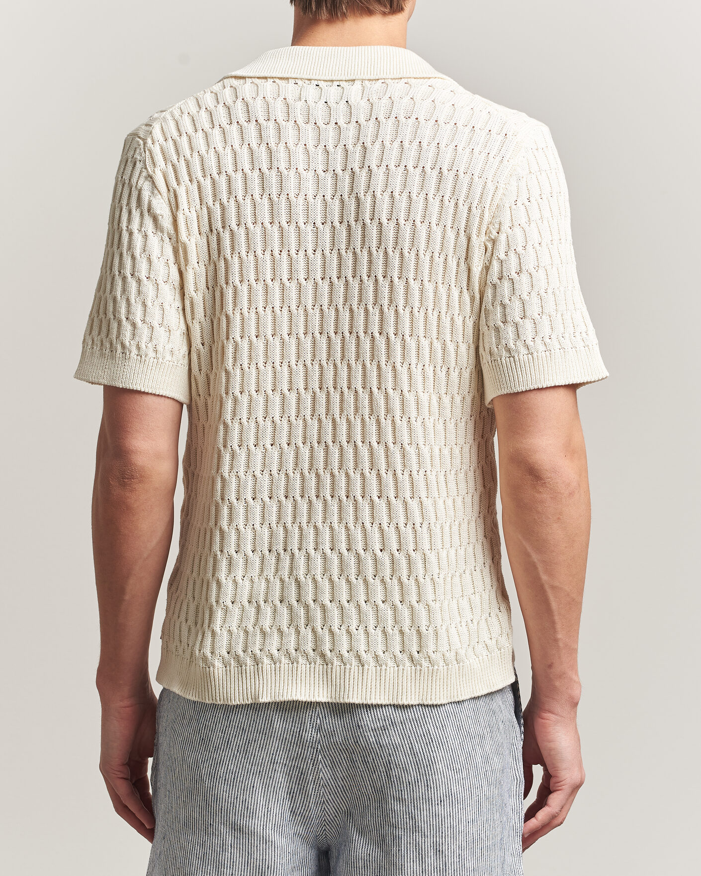 Herren | Poloshirts | Peregrine | Cove Knitted Cotton Polo Shirt White