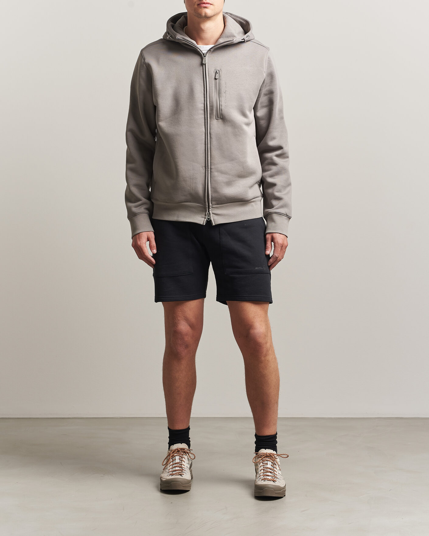 Herren | Pullover | Sail Racing | Bowman Monochrome Full Zip Hoodie Oyster