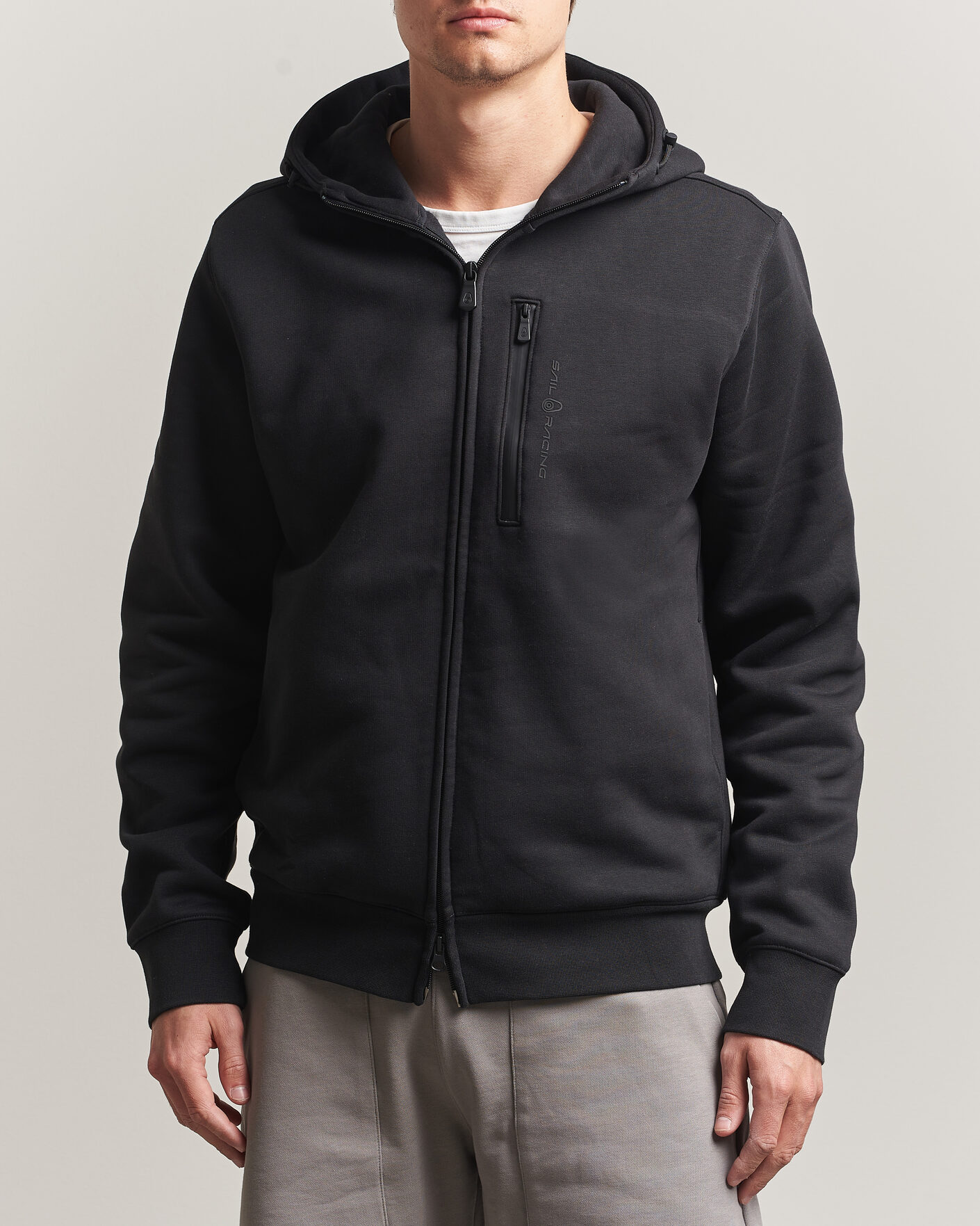 Herren | Pullover | Sail Racing | Bowman Monochrome Full Zip Hoodie Carbon