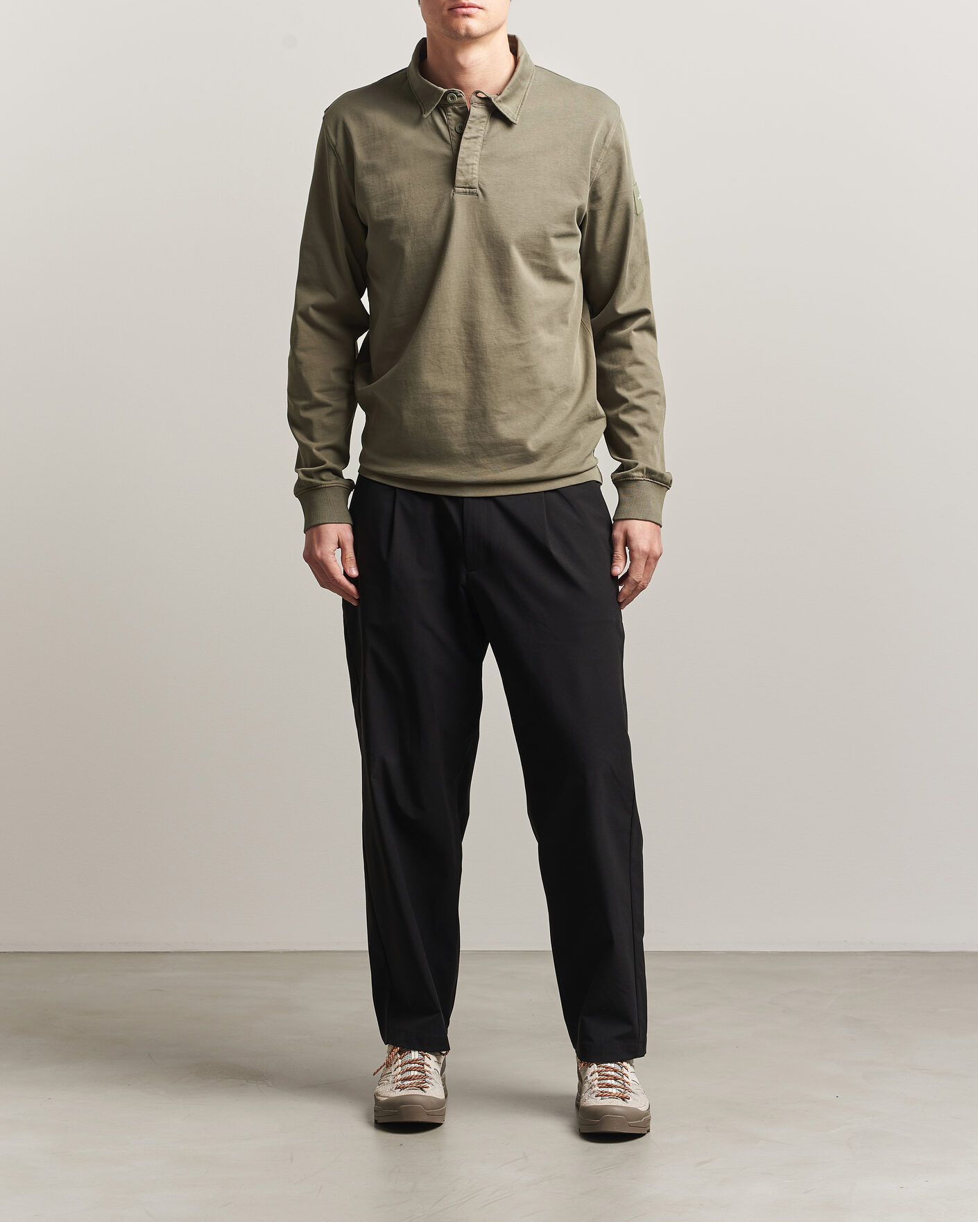 Herren | Pullover | Sail Racing | Wind Pigment Dyed Rugger Mud Green