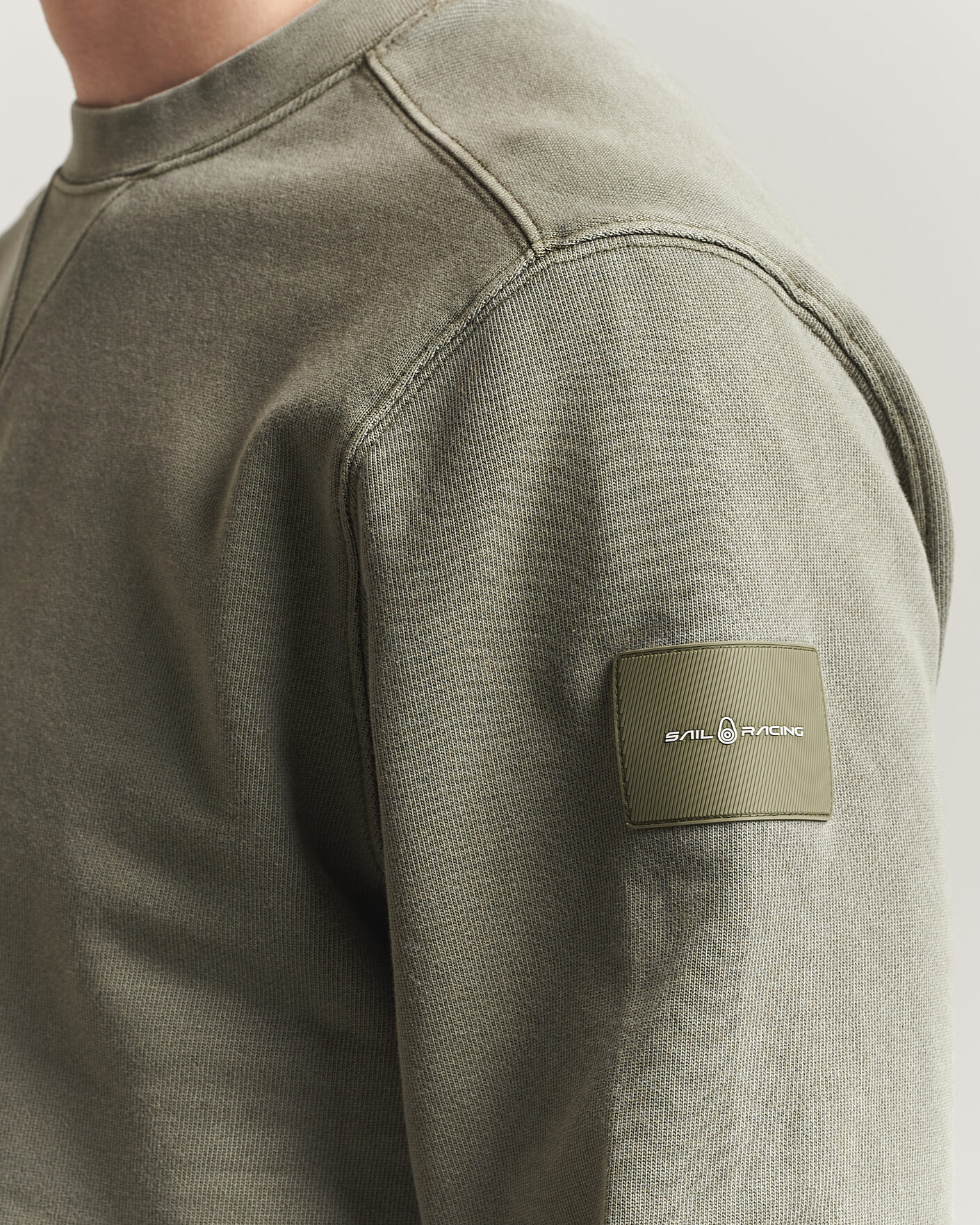 Herren | Pullover | Sail Racing | Wind Pigment Dyed Sweatshirt Mud Green