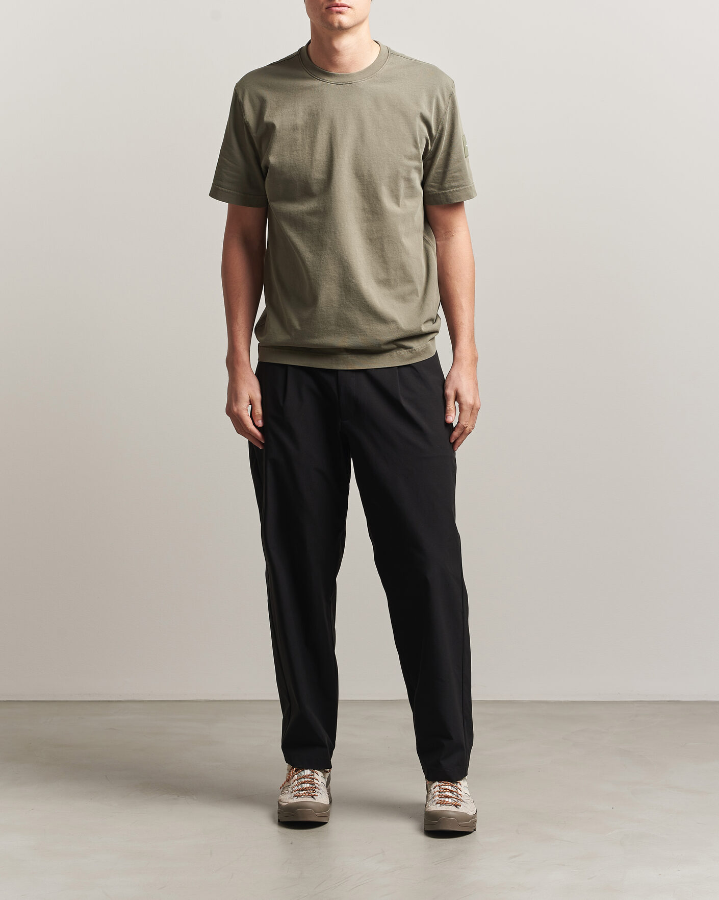 Herren | T-Shirts | Sail Racing | Wind Pigment Dyed T-Shirt Mud Green