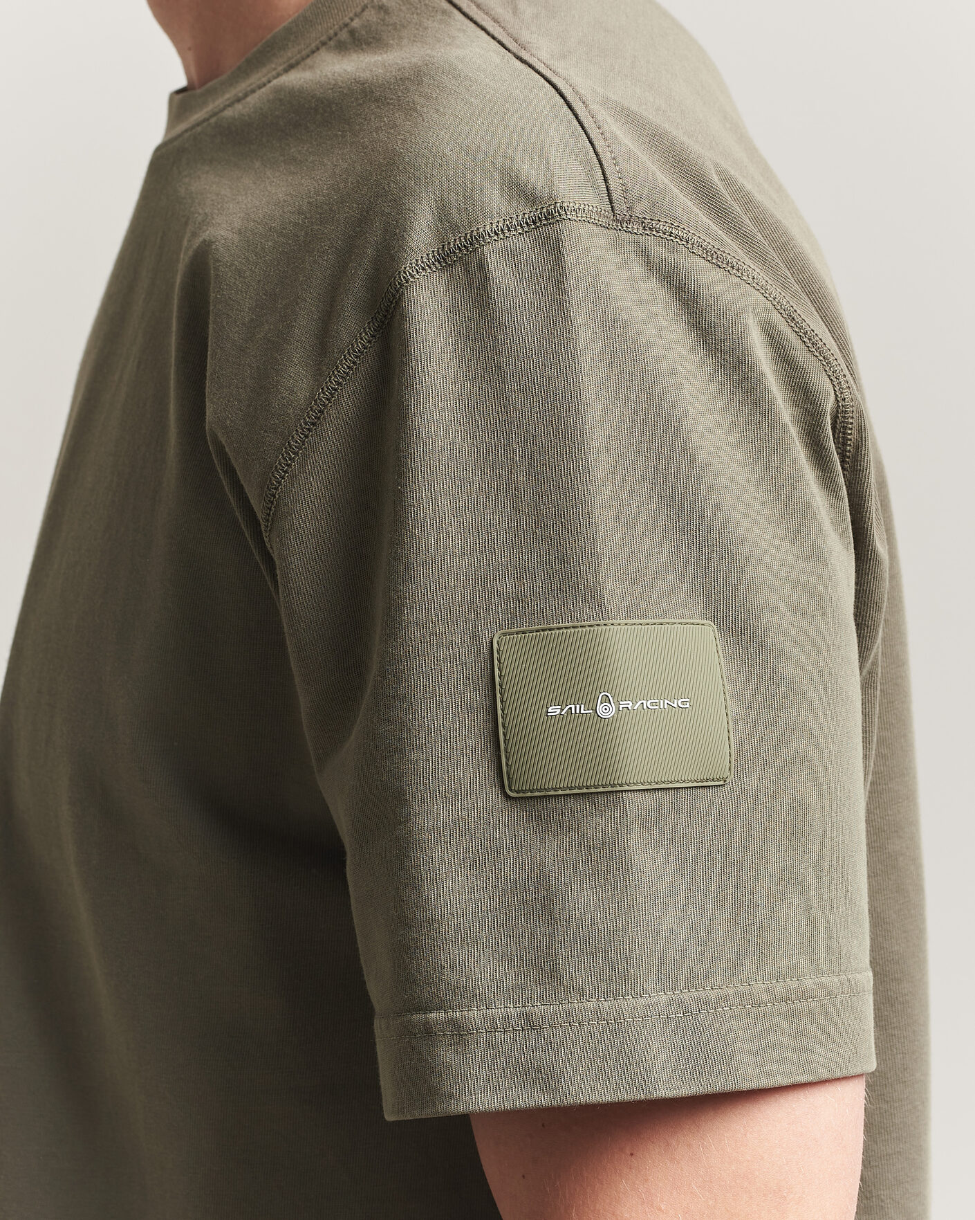 Herren | T-Shirts | Sail Racing | Wind Pigment Dyed T-Shirt Mud Green