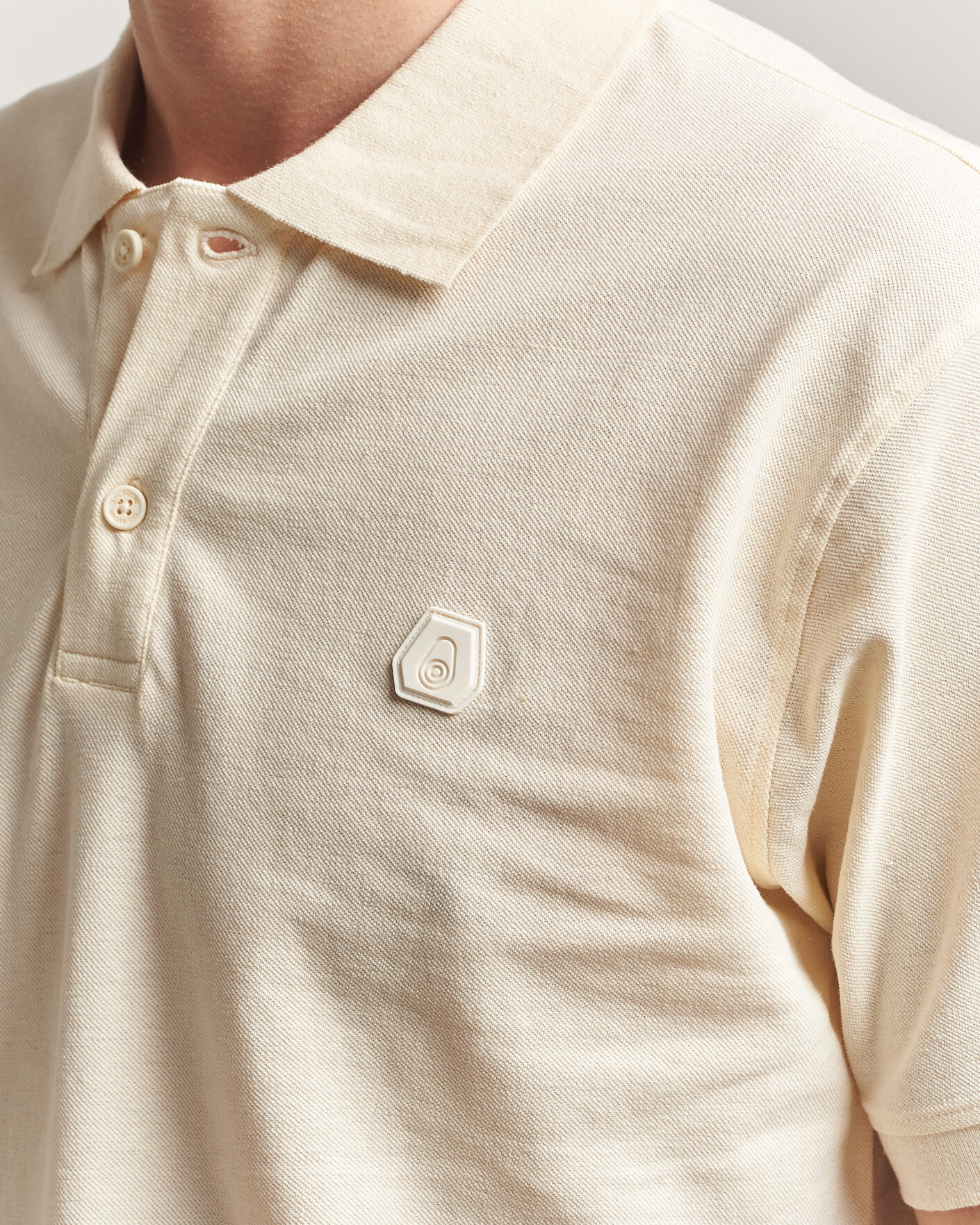 Herren | Poloshirts | Sail Racing | Tornado Cotton/Linen Pique Polo Off White