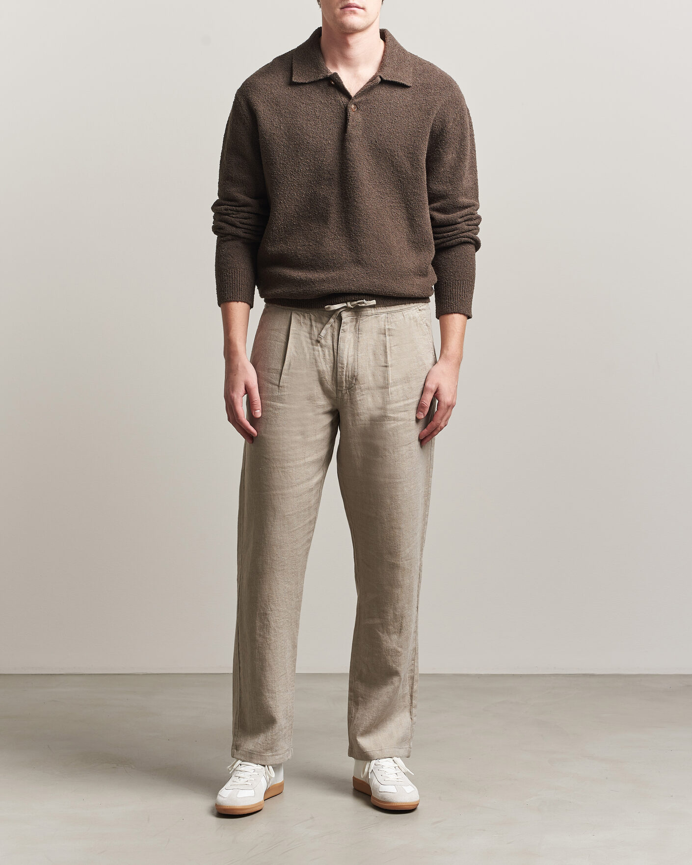 Herren | Hosen | KnowledgeCotton Apparel | Loose Linen Pants Twill