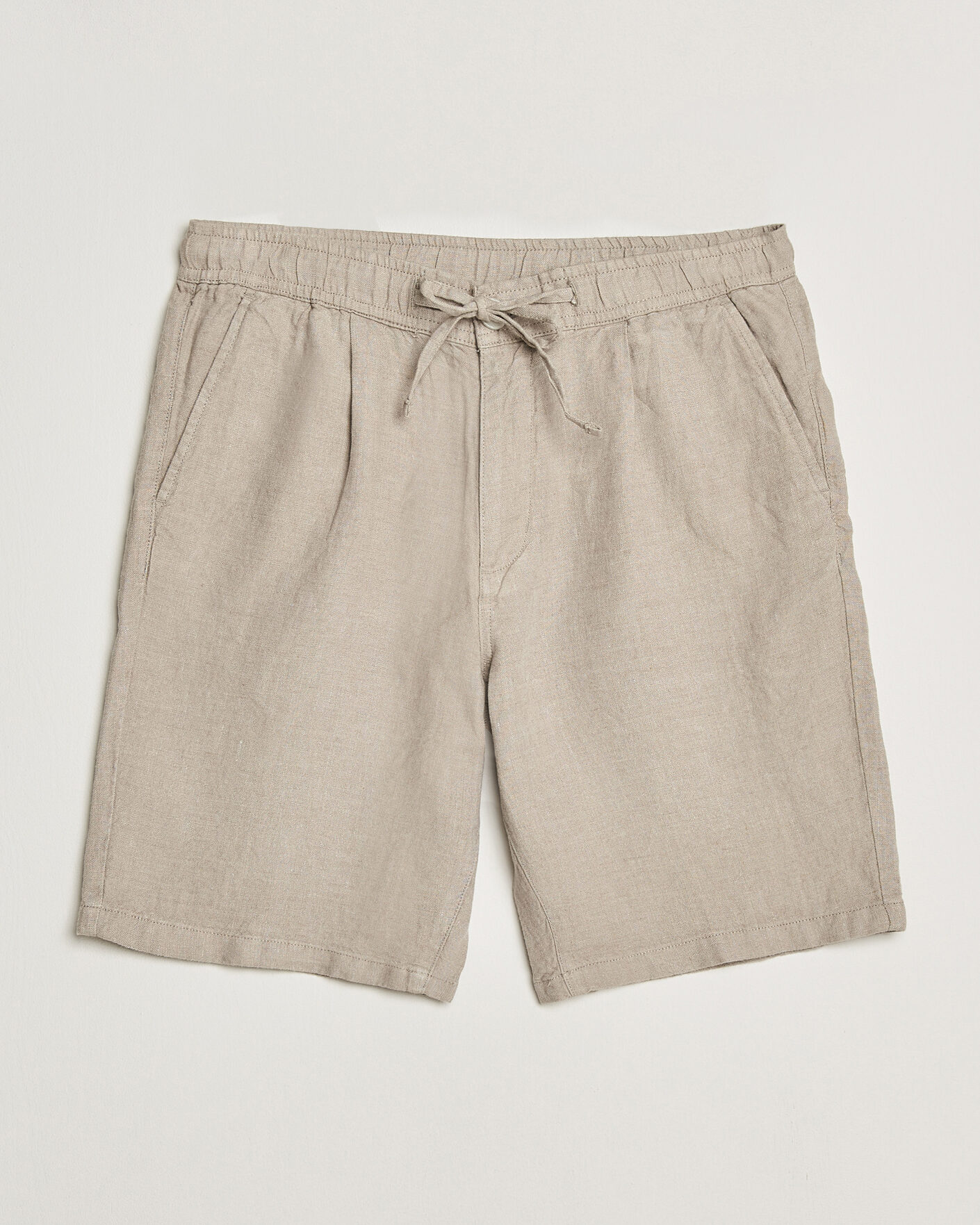 Herren | Shorts | KnowledgeCotton Apparel | Loose Linen Shorts Twill