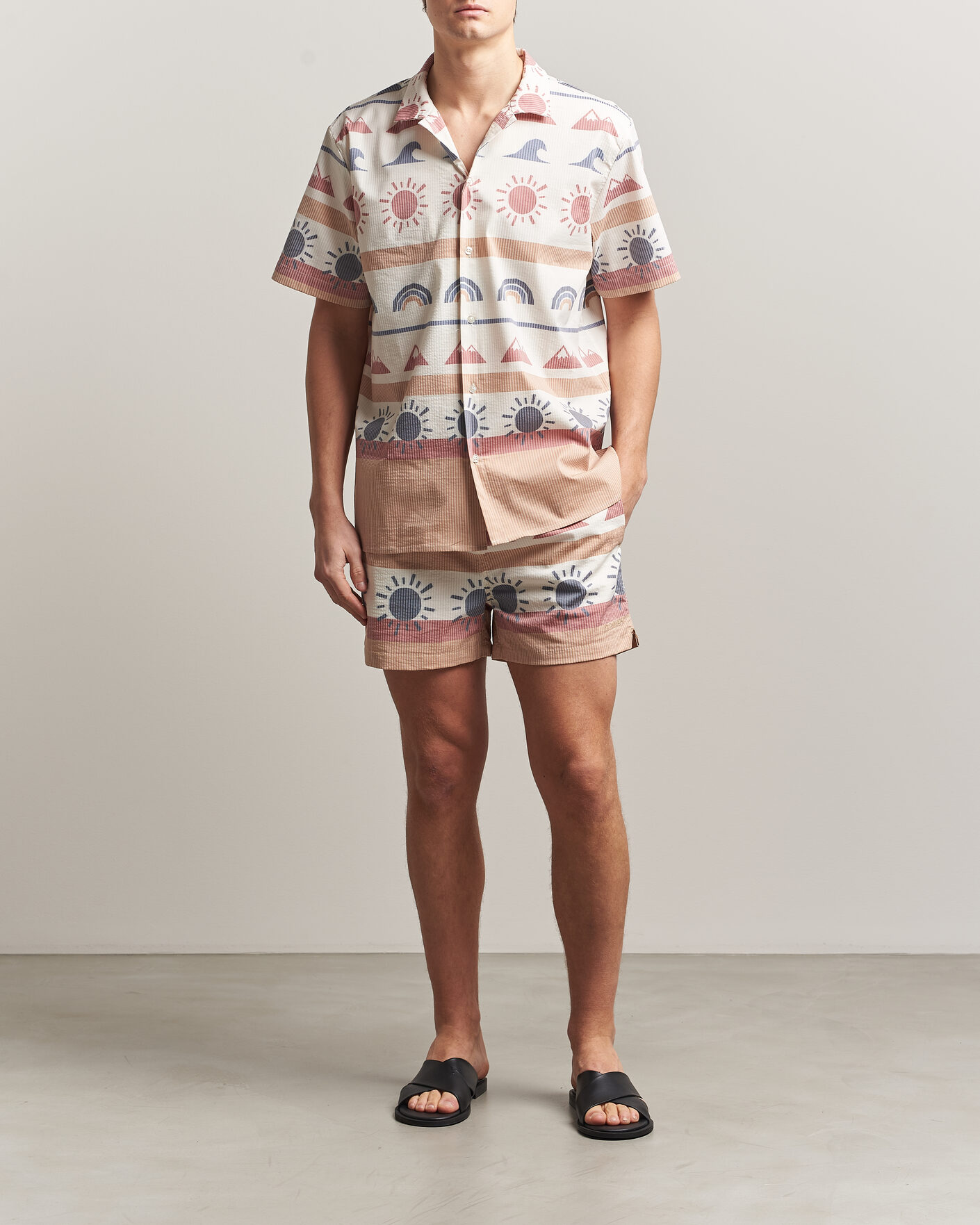 Herren | Badehosen | KnowledgeCotton Apparel | Printed Swimshorts Multi