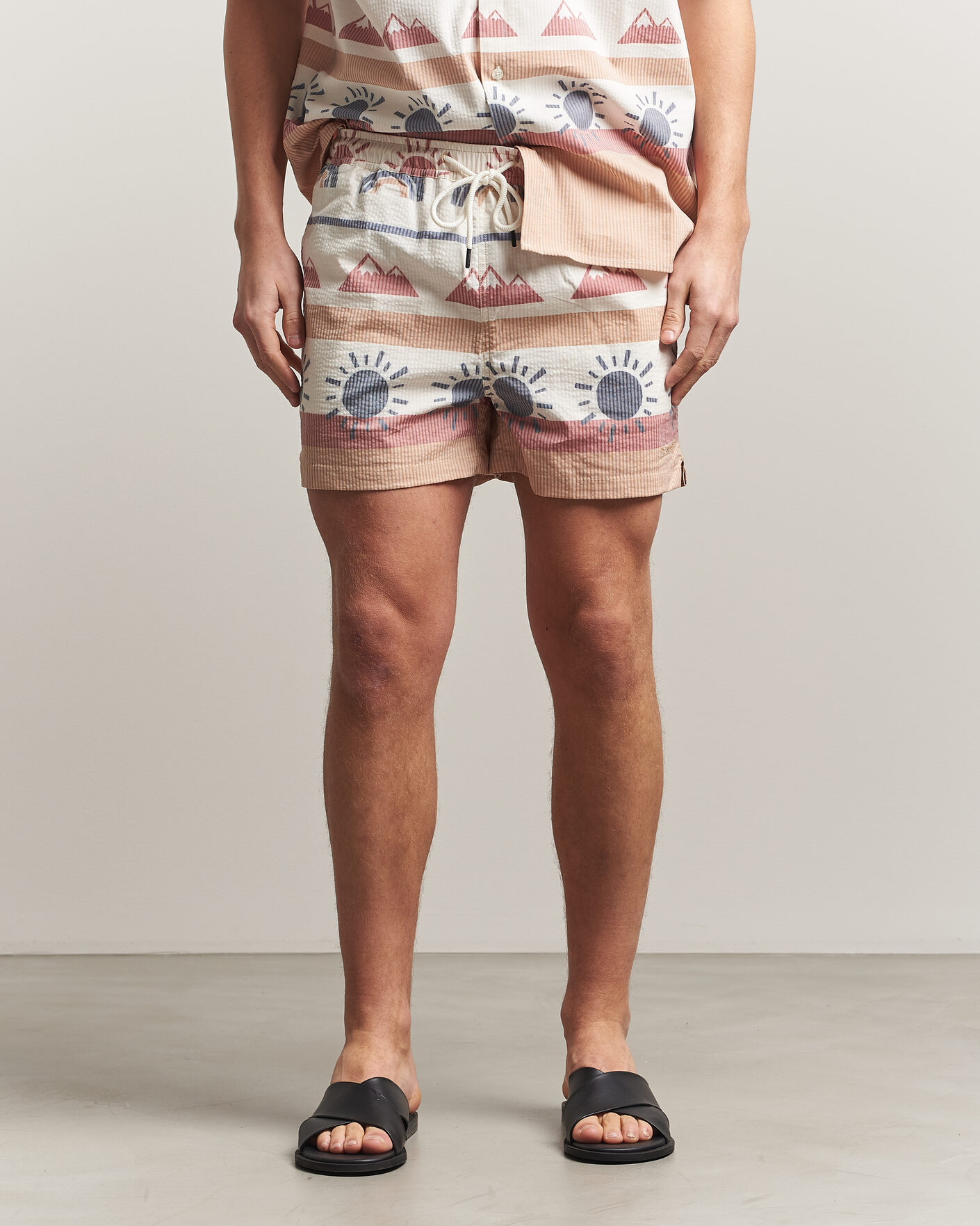 Herren | Badehosen | KnowledgeCotton Apparel | Printed Swimshorts Multi