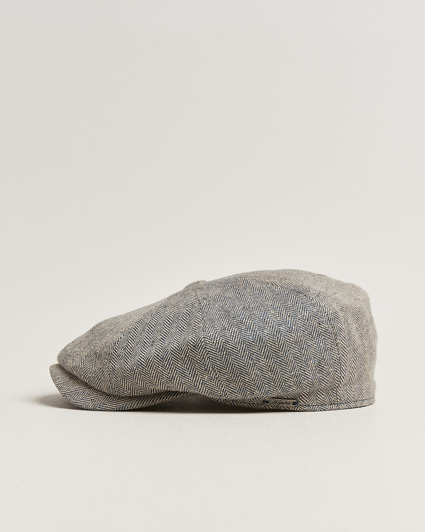 Herren | Hüte & Mützen | Wigéns | Newsboy Retro Herringbone Cap Blue