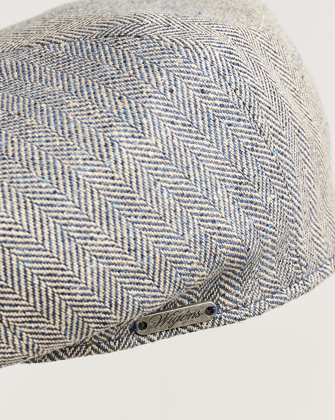 Herren | Hüte & Mützen | Wigéns | Newsboy Retro Herringbone Cap Blue