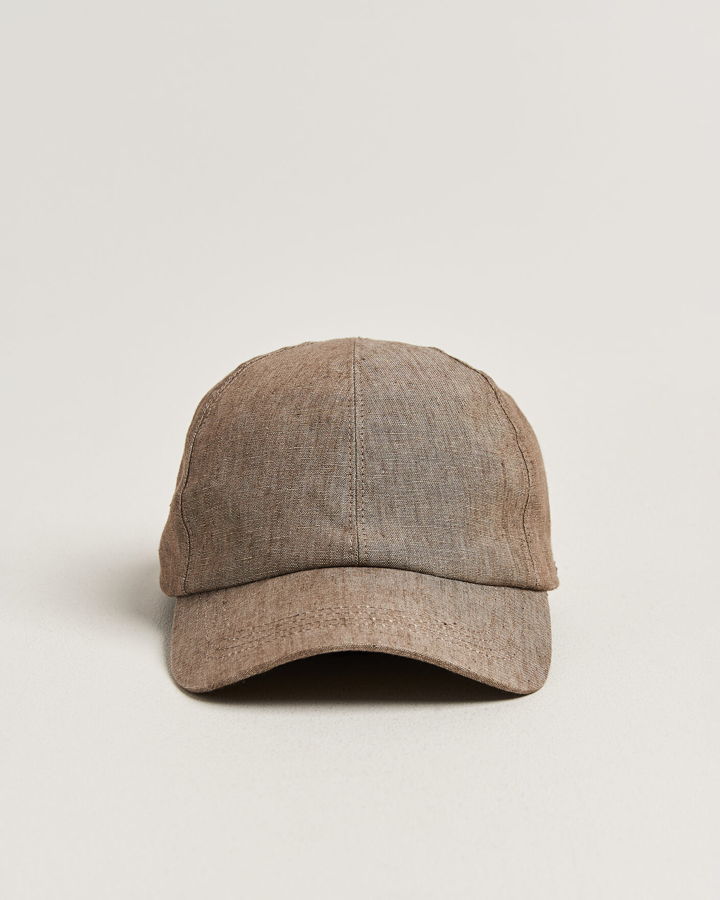 Herren | Hüte & Mützen | Wigéns | Baseball Linen Cap Light Brown