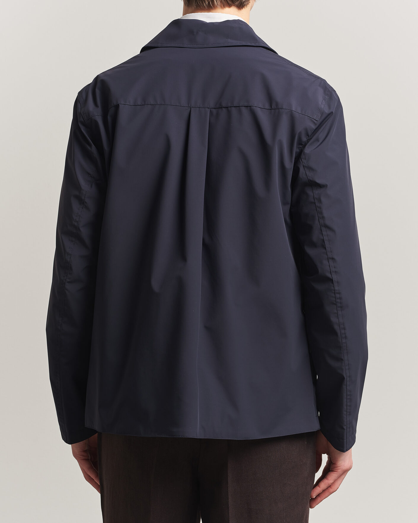 Herren | Jacken | Oscar Jacobson | Light Zipped Shirt Jacket Navy