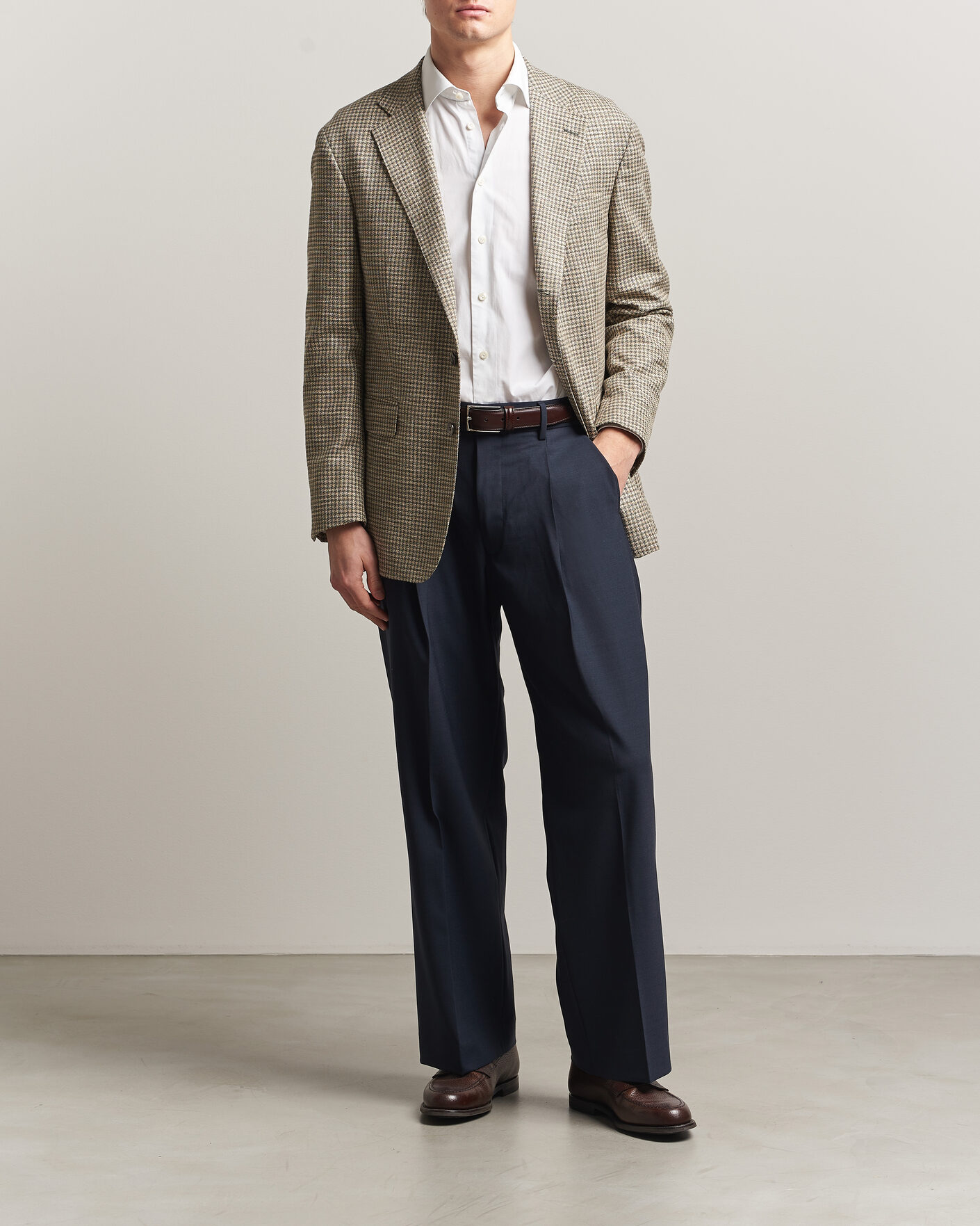 Herren | Sakkos | Oscar Jacobson | Robert Wool/Silk/Cotton Blazer Green